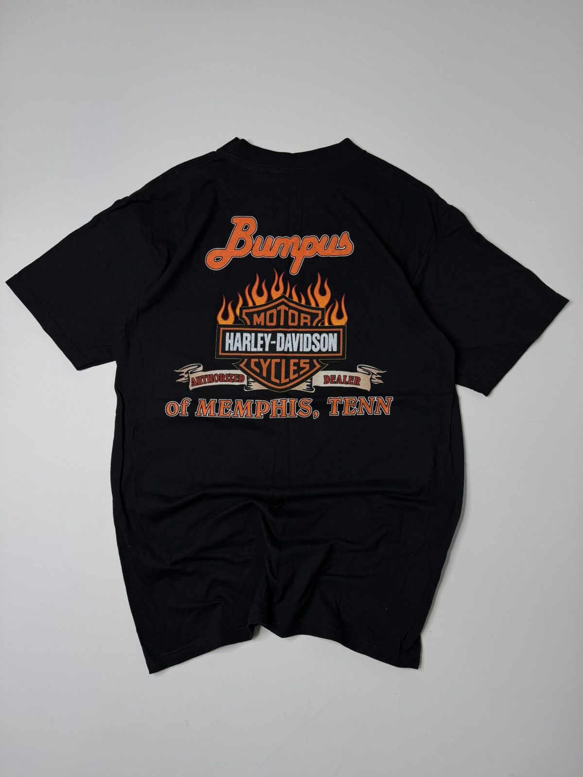 Harley Davidson Vintage Rare 2000 Harley Davidson Motorcycles tee flames y2k Size US L / EU 52-54 / 3 - 2 Thumbnail