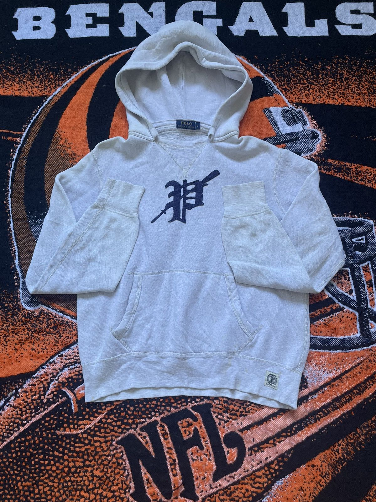 Polo Ralph Lauren × Vintage Vintage Polo Ralph Lauren Hoodie Sweatshirt 2000s White Size US M / EU 48-50 / 2 - 1 Thumbnail