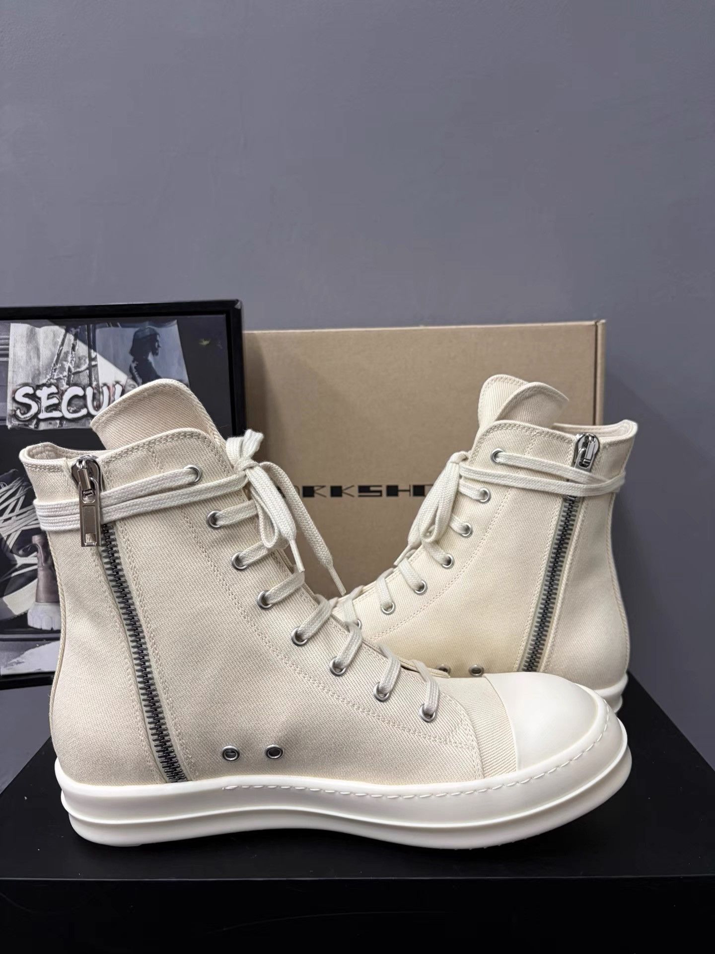 Rick Owens RickOwens DRKSHDW High-top Big Converse K34 Size US 7 / EU 40 - 6 Thumbnail