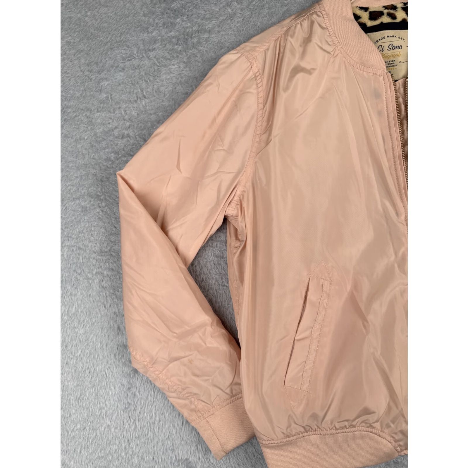 Pinko CI SONO Pink Softshell Jacket Womens Large Regular Fit Embroidered Logo Zipper Front Pocketes Full Zip Size L / US 10 / IT 46 - 3 Thumbnail