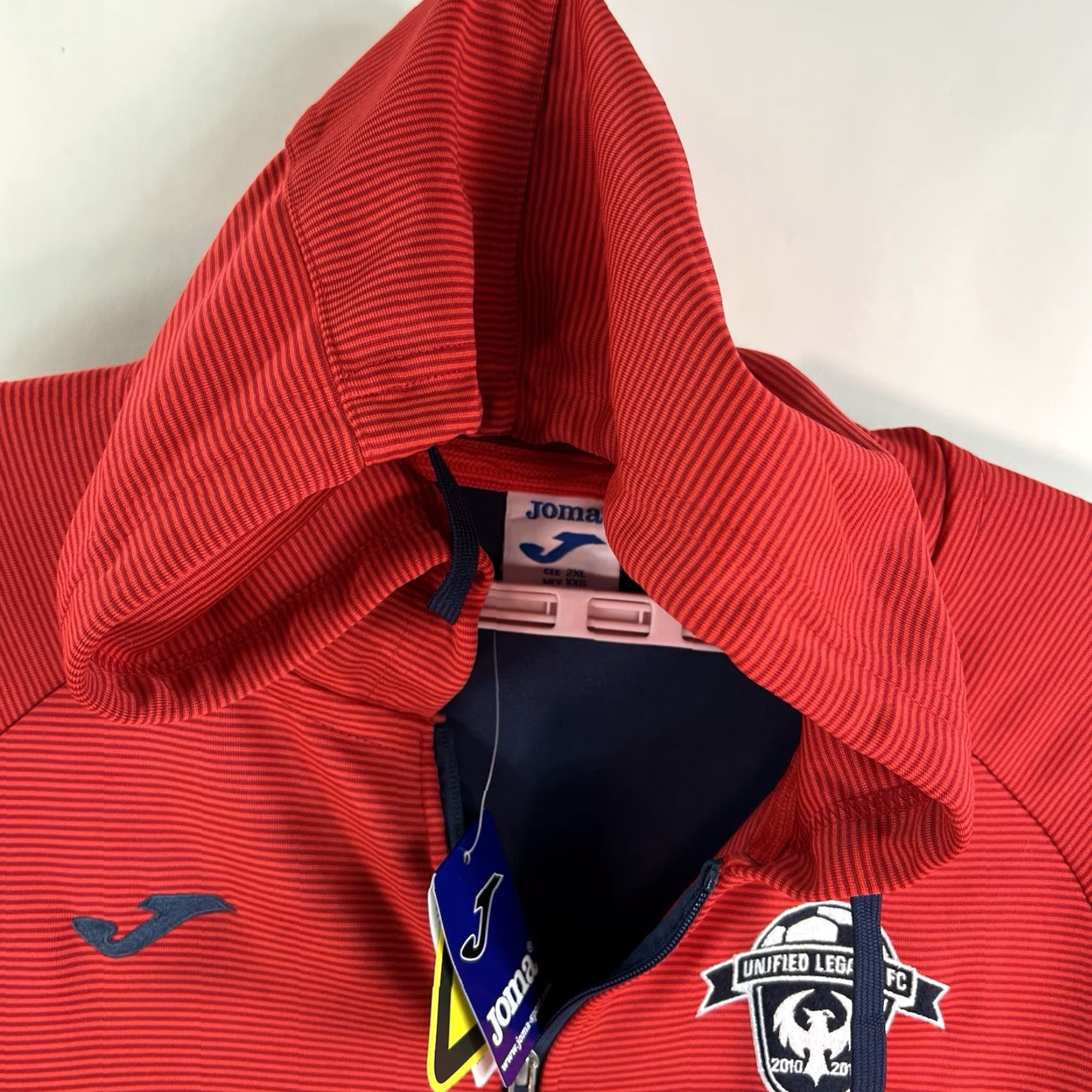 Joma Joma Uniformed Legacy 2011 FC Warmup Jacket Mens 2XL Colorblock Blue/Red Jacket Size US XXL / EU 58 / 5 - 2 Thumbnail