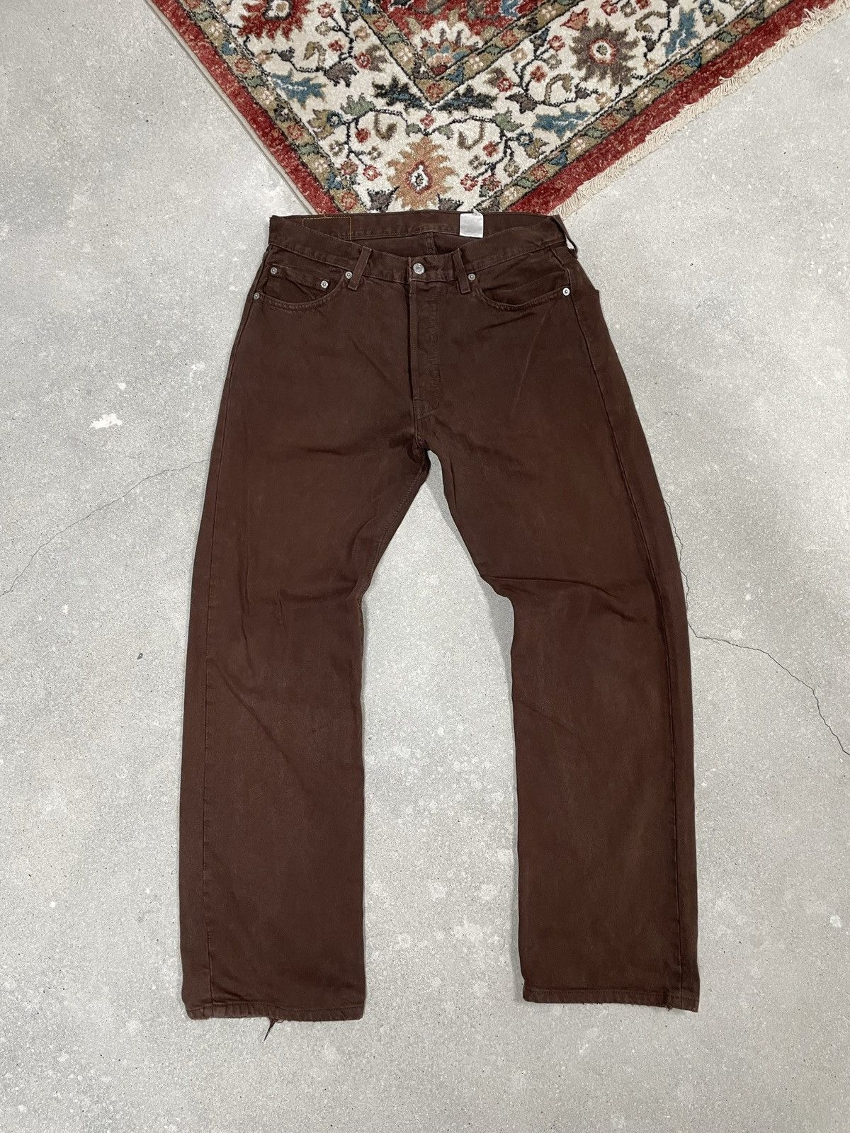 Levi's × Levi's Vintage Clothing × Vintage Crazy y2k Vintage Levi’s brown jeans buggy fit Size US 34 / EU 50 - 4 Thumbnail