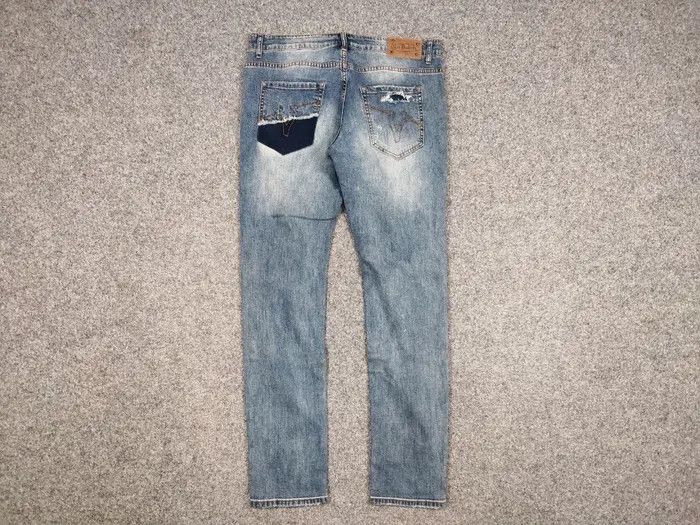 Von Dutch Vintage 90's Von Dutch Kustom Made Distressed Denim Jeans Size US 34 / EU 50 - 5 Thumbnail