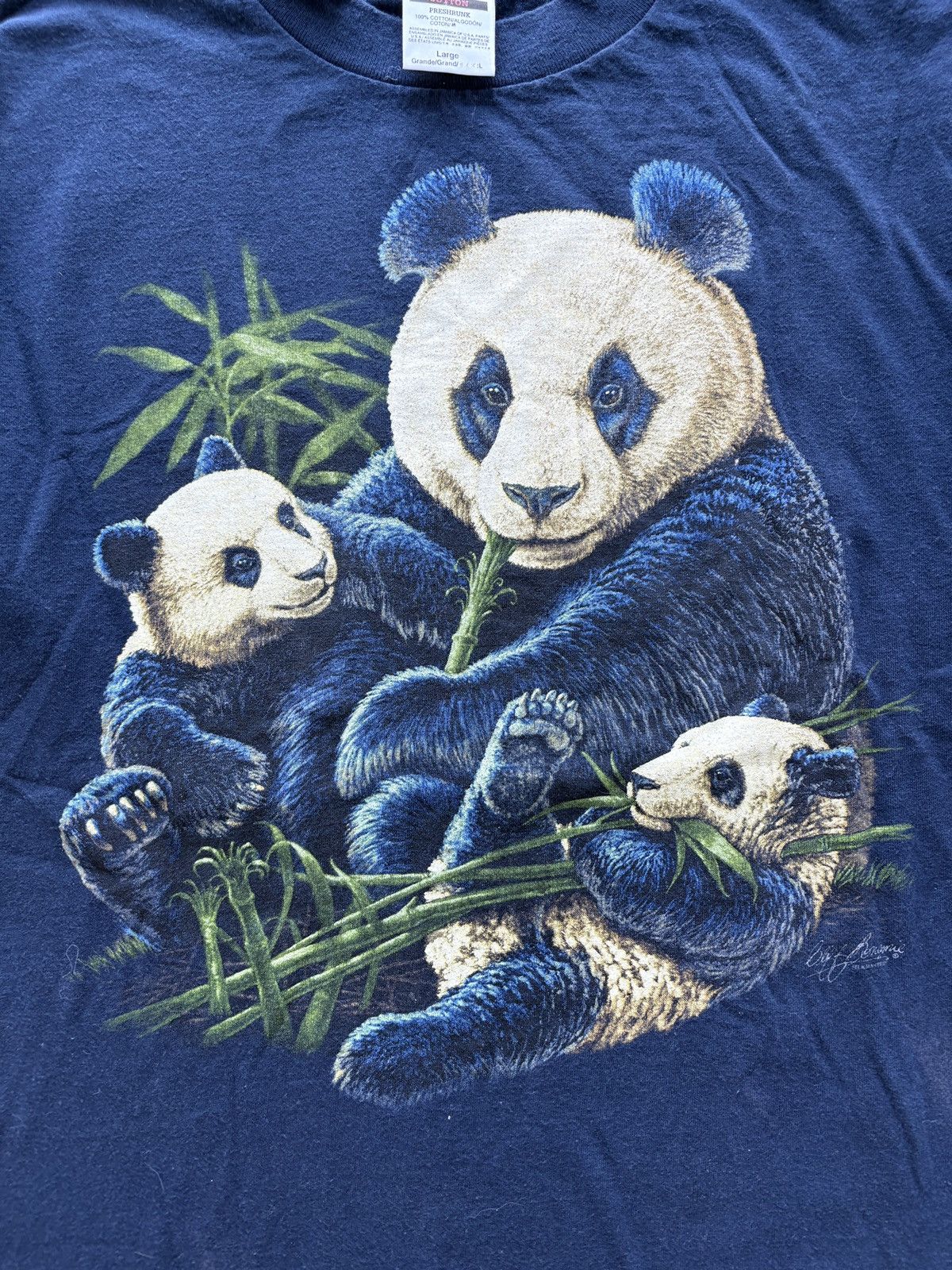Vintage Vintage 90s Giant Panda Graphic Tee Size US L / EU 52-54 / 3 - 2 Thumbnail
