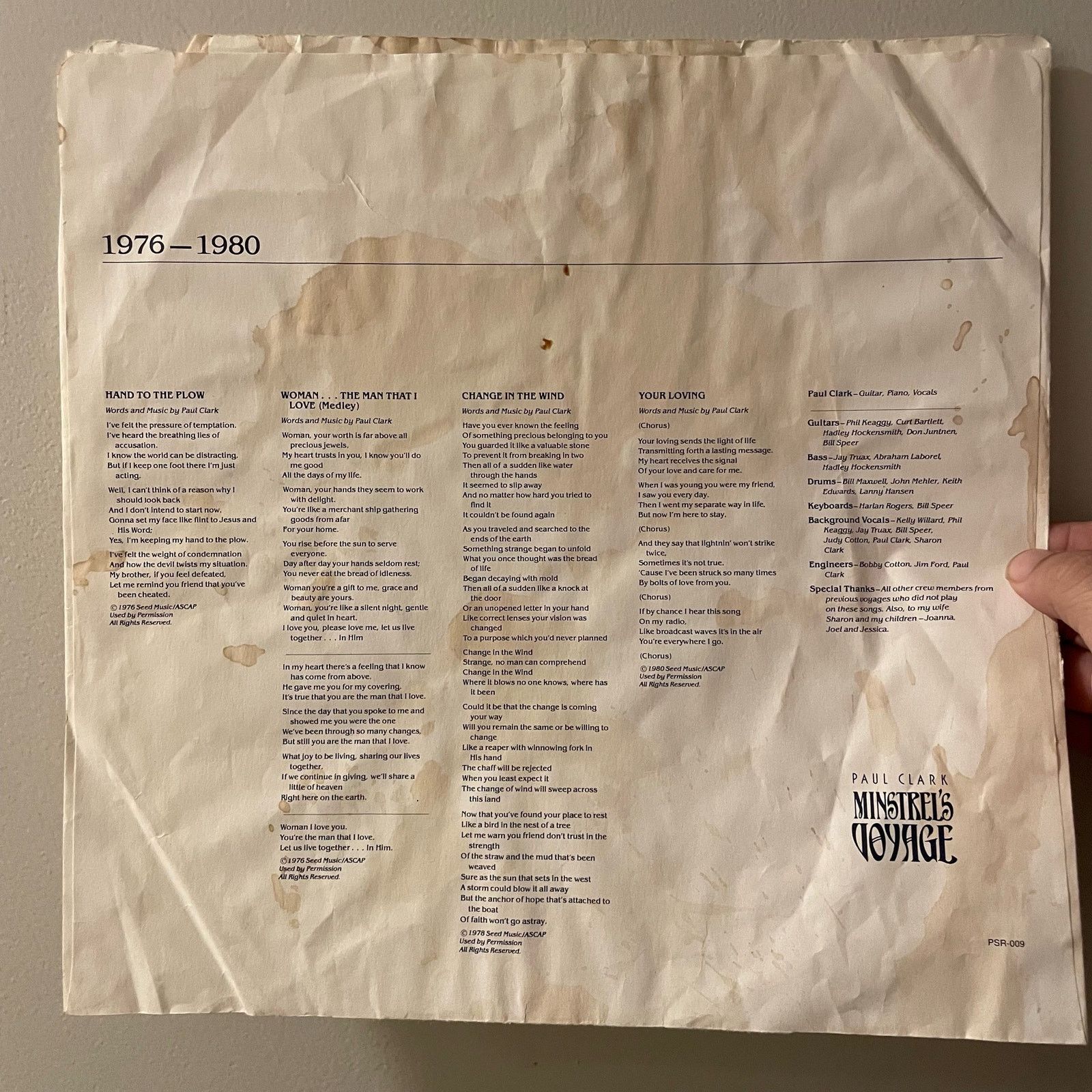 Other Paul Clark - Minstrel's Voyage LP vintage vinyl record album Size ONE SIZE - 4 Thumbnail