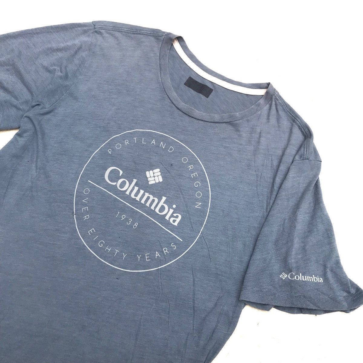 Columbia × The Mountain Vintage Columbia mountaineering outdoor Tee Tshirt Grey colo Size US L / EU 52-54 / 3 - 2 Thumbnail
