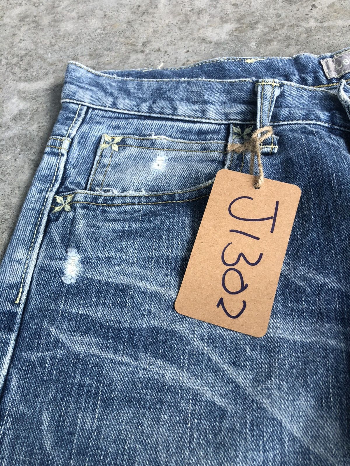 If Six Was Nine Japanese Lee Flared Jeans Distressed Jeans Size US 32 / EU 48 - 13 Thumbnail