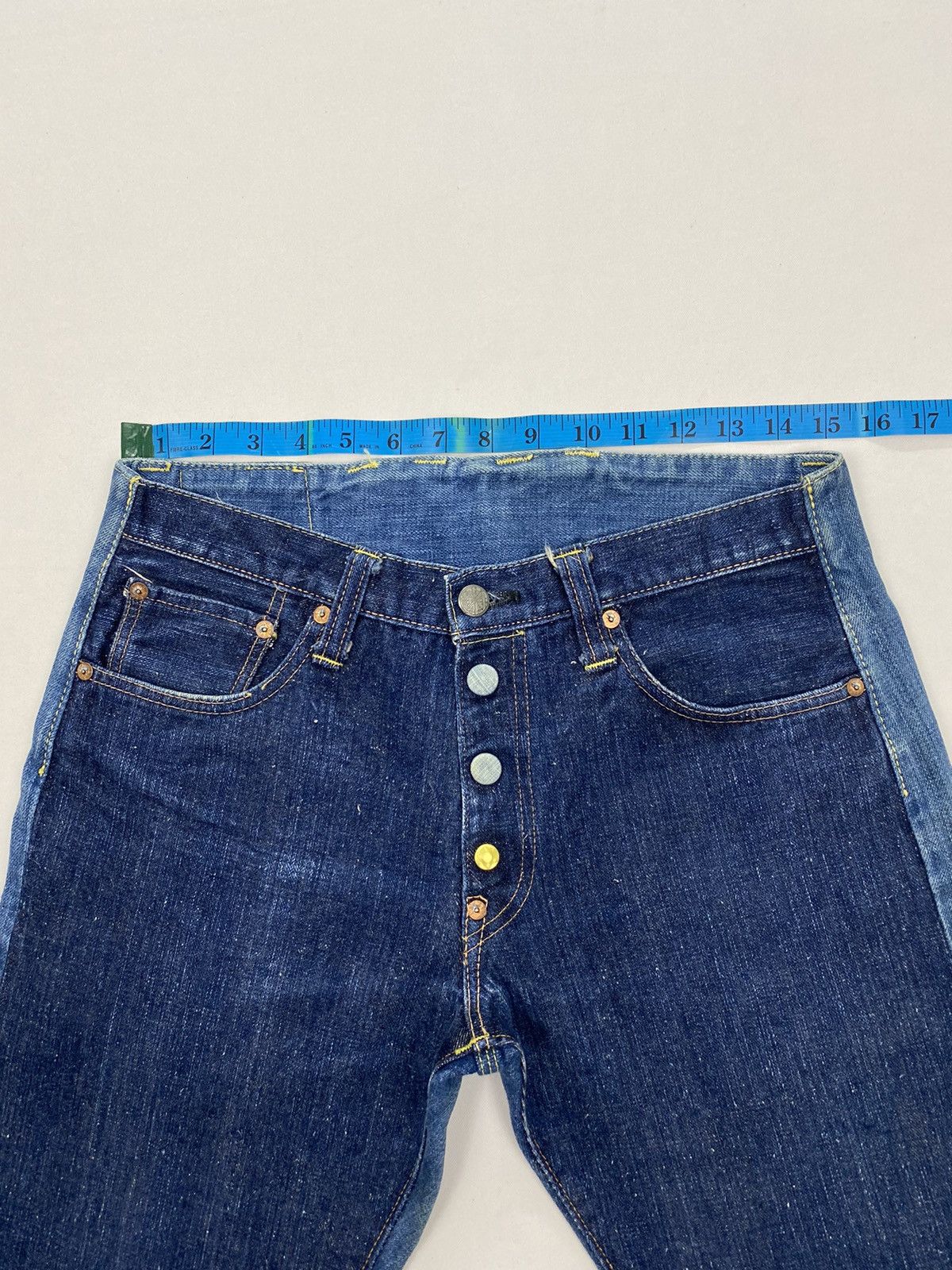 Sugar Cane Mihara Yasuhiro X Sugar Cane Selvedge Hybrid Flare Denim Size US 30 / EU 46 - 12 Thumbnail