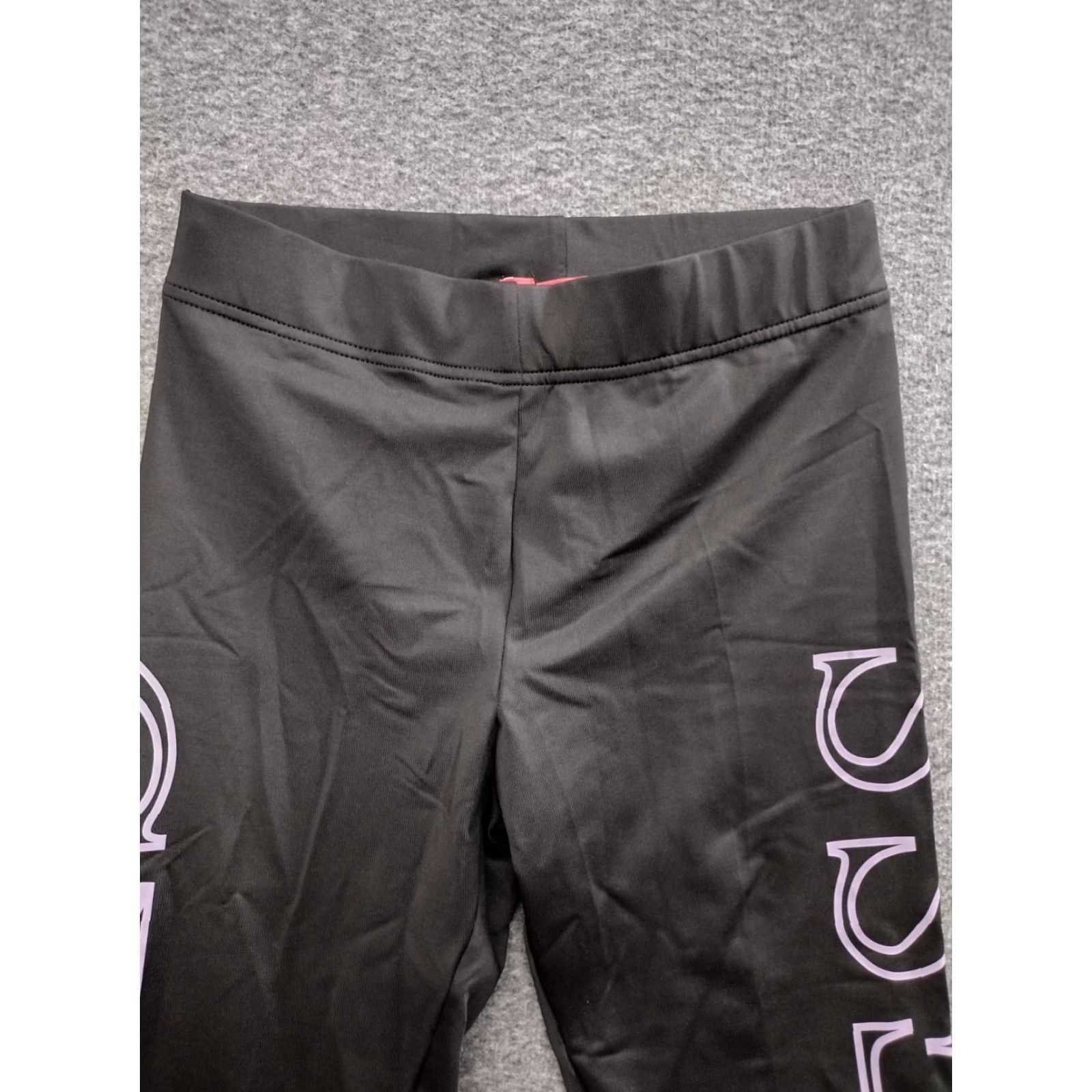 Guess GUESS Black Logo Leggings Activewear Pants Yoga S Women's Regular Size XS? Size 28" / US 6 / IT 42 - 3 Thumbnail