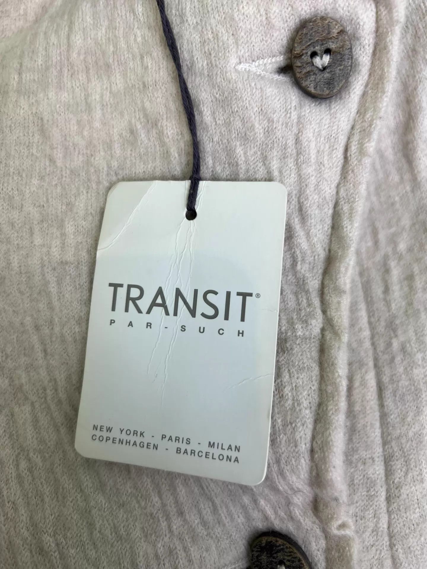Other TRANSIT 100% Double Wool Knit Overcoat 42 New Size M / US 6-8 / IT 42-44 - 5 Thumbnail