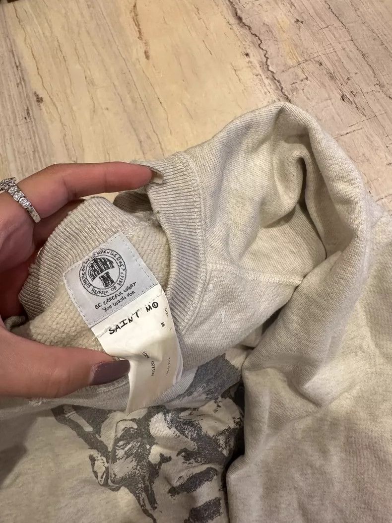 Saint Michael Saint Michael Frankenstein washed it to make it old hoodie Size US L / EU 52-54 / 3 - 3 Thumbnail