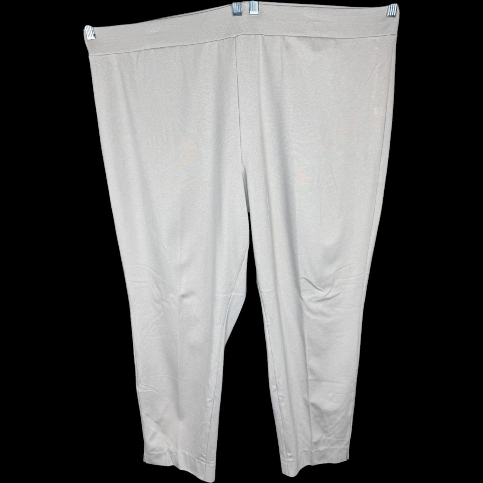 Other SUSAN GRAVER Everyday Slim Leg Pants Beige Stretch 3X NWT Size 36" / US 14 / IT 50 - 1 Thumbnail