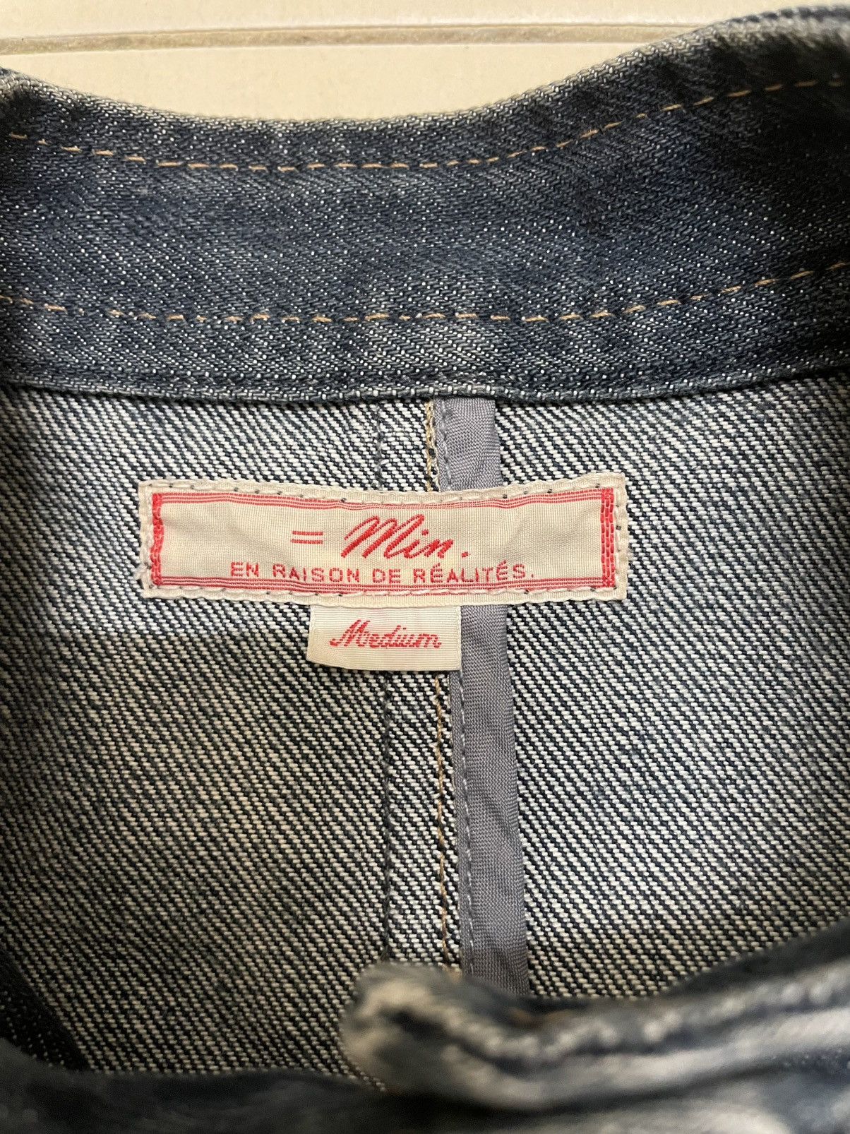 Japanese Brand RNA Inc. Woman Denim Bikers Jacket Size M / US 6-8 / IT 42-44 - 12 Thumbnail