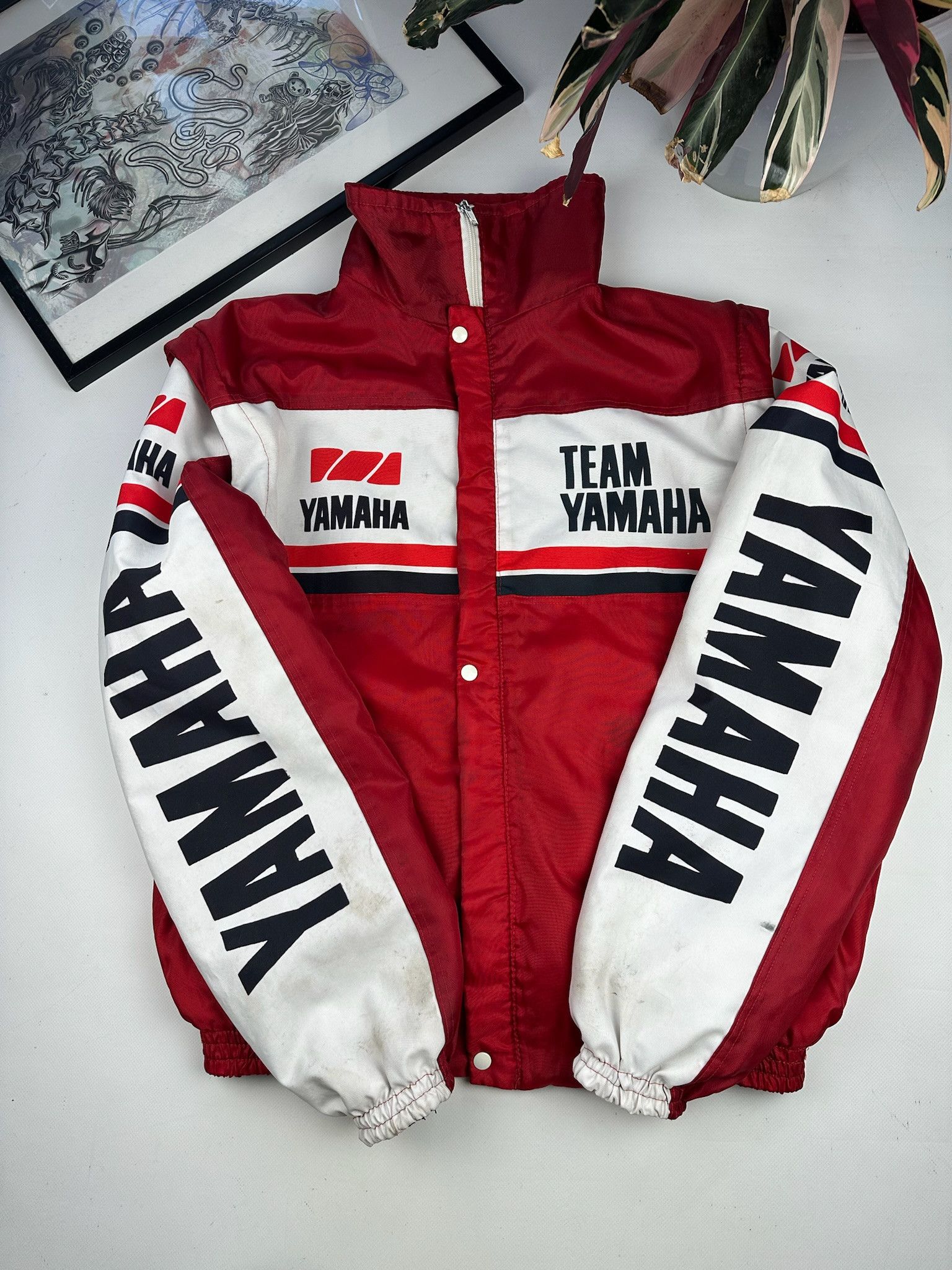NASCAR Vintage Yamaha racing jacket 2 in 1 vest Size US XXL / EU 58 / 5 - 5 Thumbnail