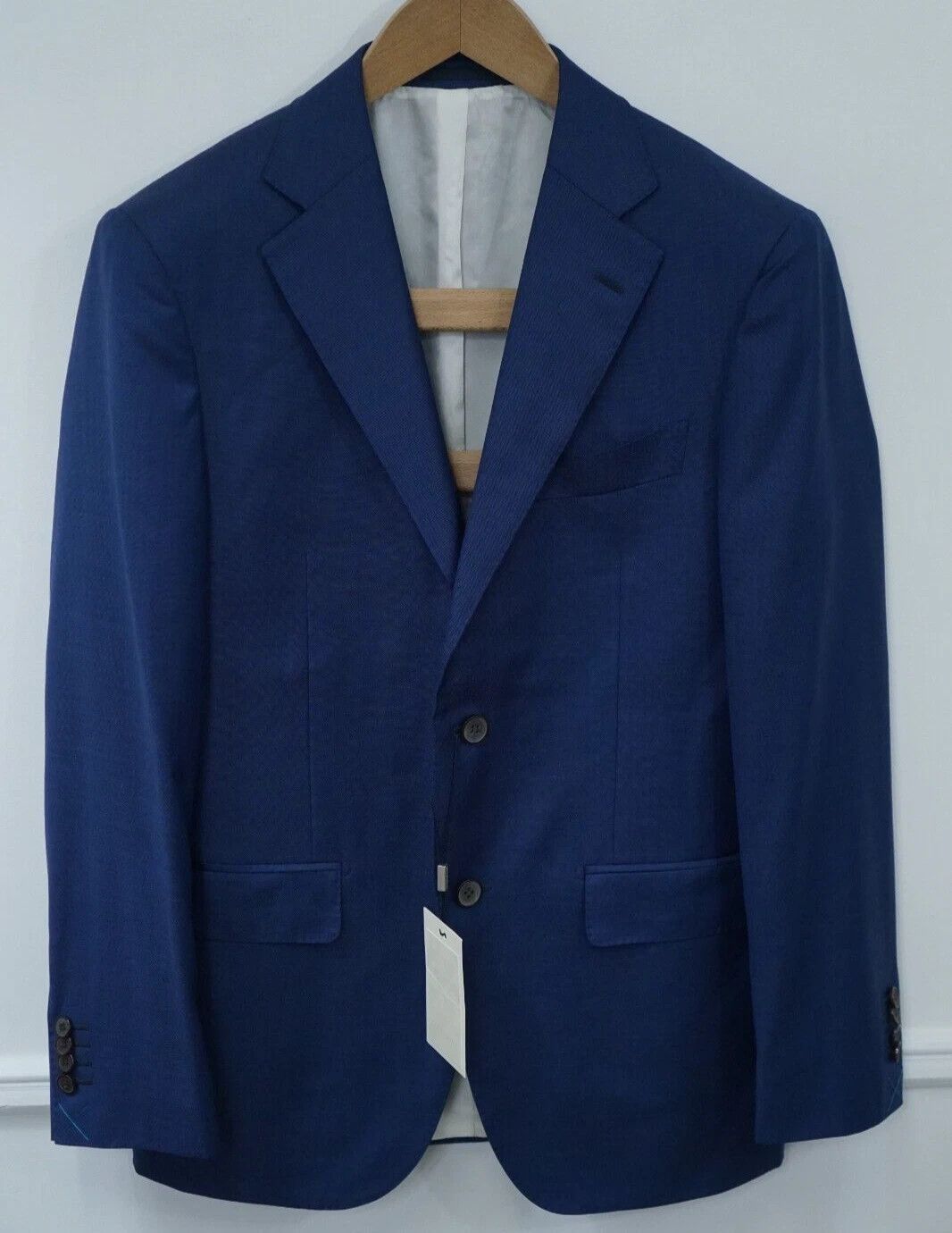 Suitsupply Men Suitsupply Blazer Napoli Blue Wool 110's Zignone US36 Size 36R - 1 Thumbnail