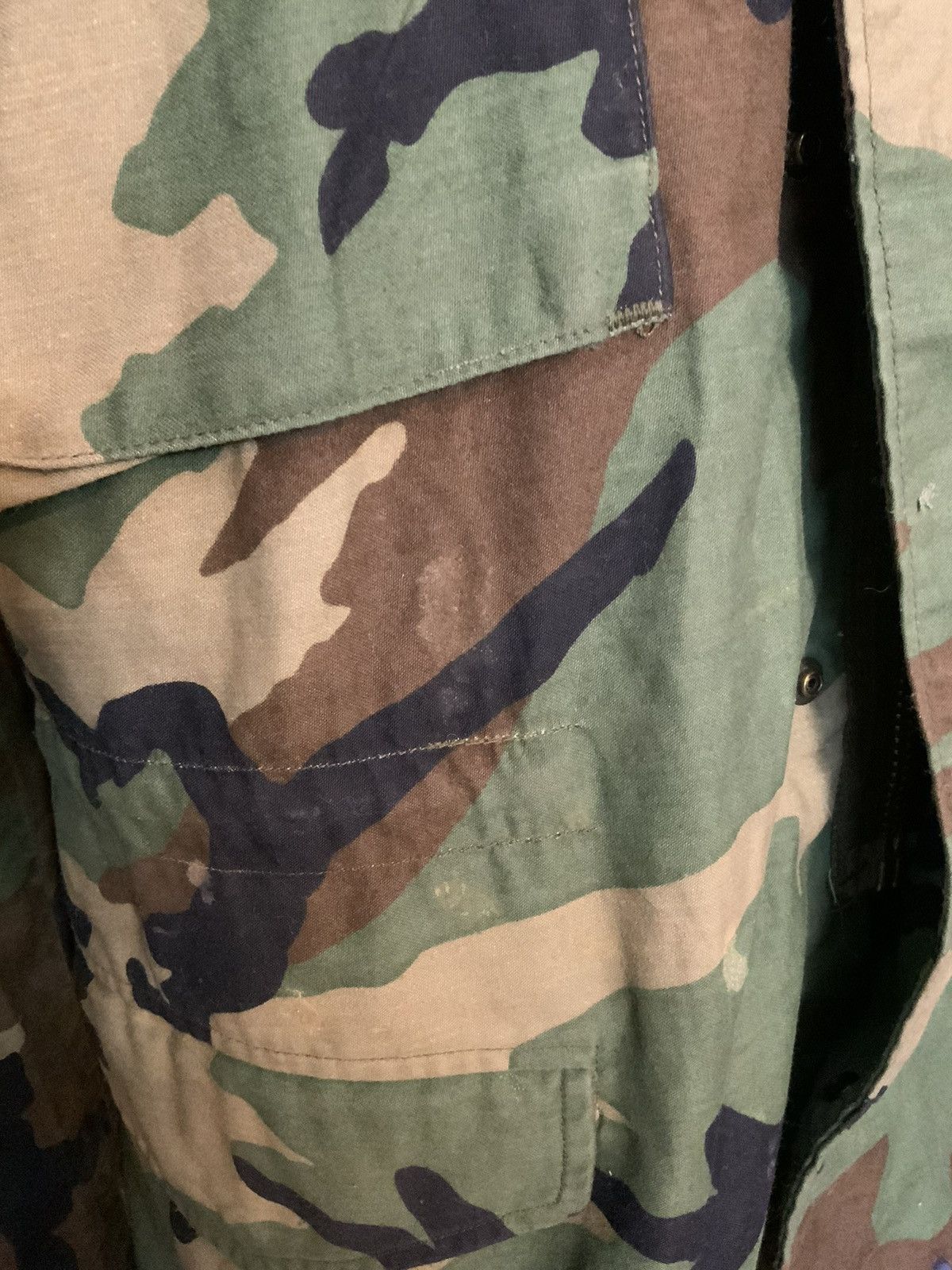Vintage Vintage US Army Woodland Camo 1st Infantry Field Jacket Size US S / EU 44-46 / 1 - 12 Thumbnail