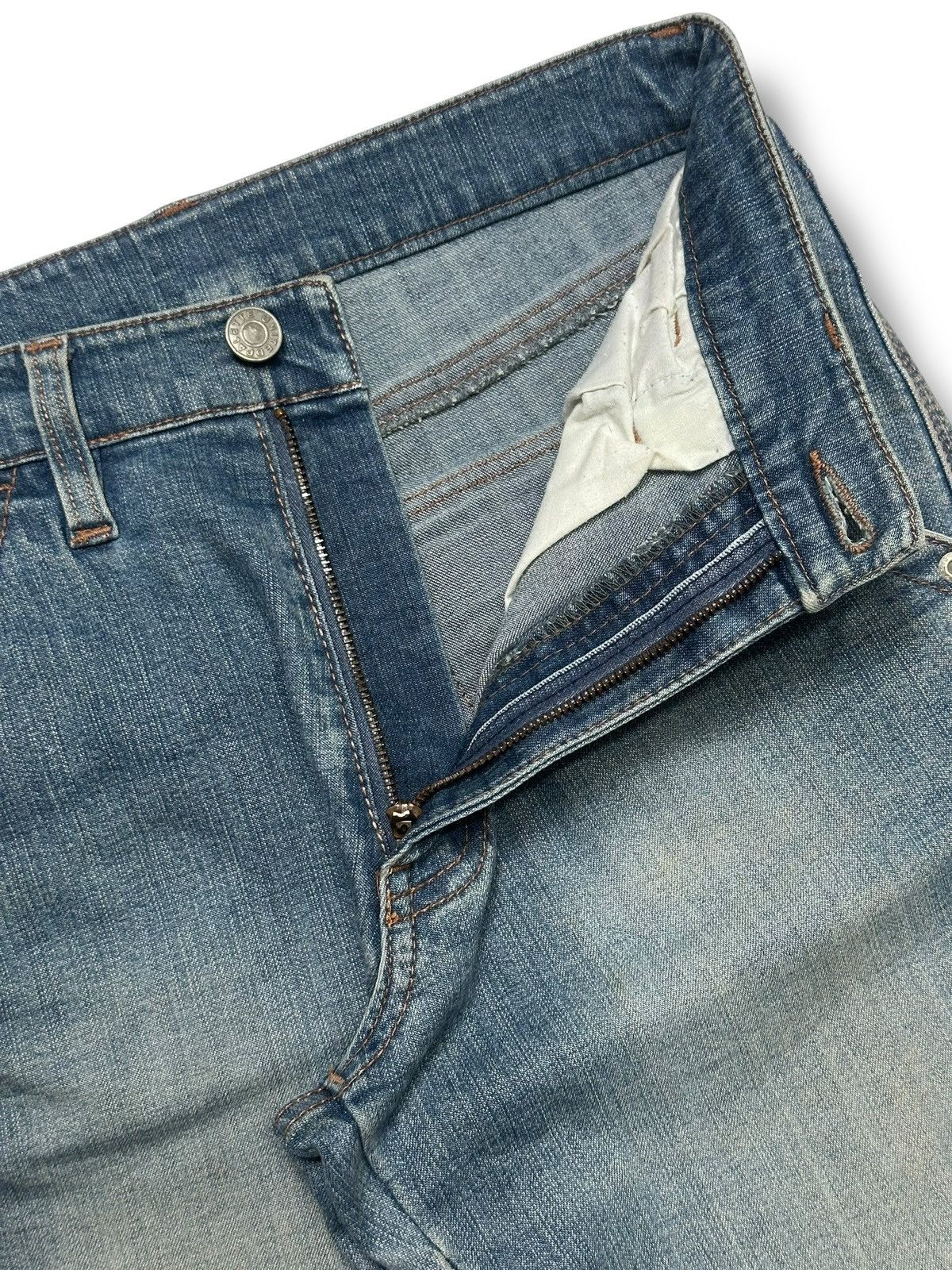 Japanese Brand Vintage Vibes with Palette United Flared Denim Faded Jeans Size US 27 - 9 Thumbnail