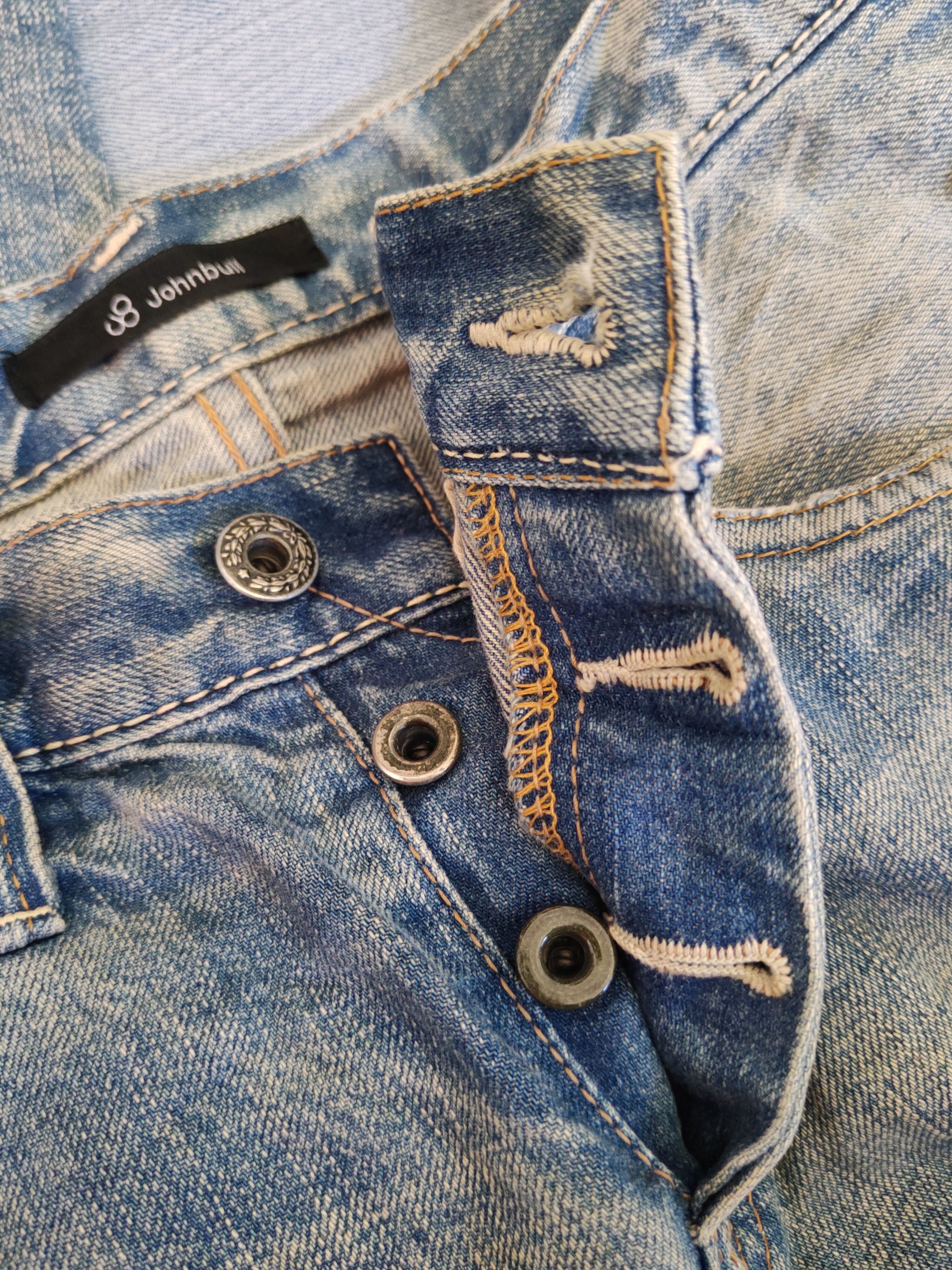 Johnbull John Bull Blue Faded Distressed Ripped Jeans #S1698DL Size US 30 / EU 46 - 15 Thumbnail