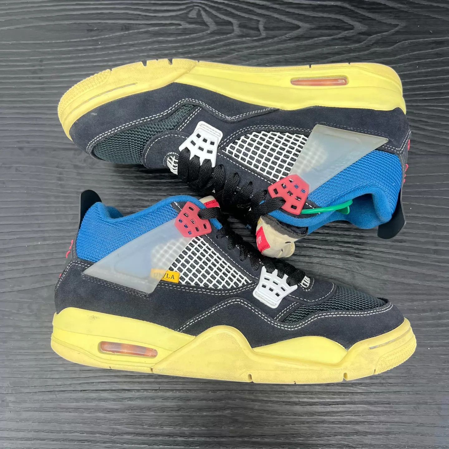 Nike Air Jordan 4 Union Black Blue 42 Size US 9 / EU 42 - 3 Thumbnail