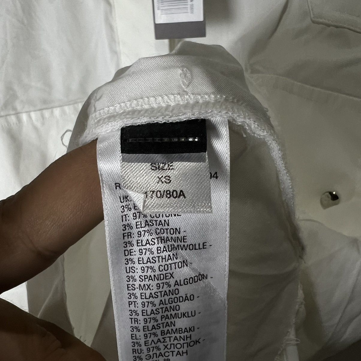 Diesel Diesel - C-Chaka Poplin Shirt With Hook Details - White Size XS / US 0-2 / IT 36-38 - 10 Thumbnail