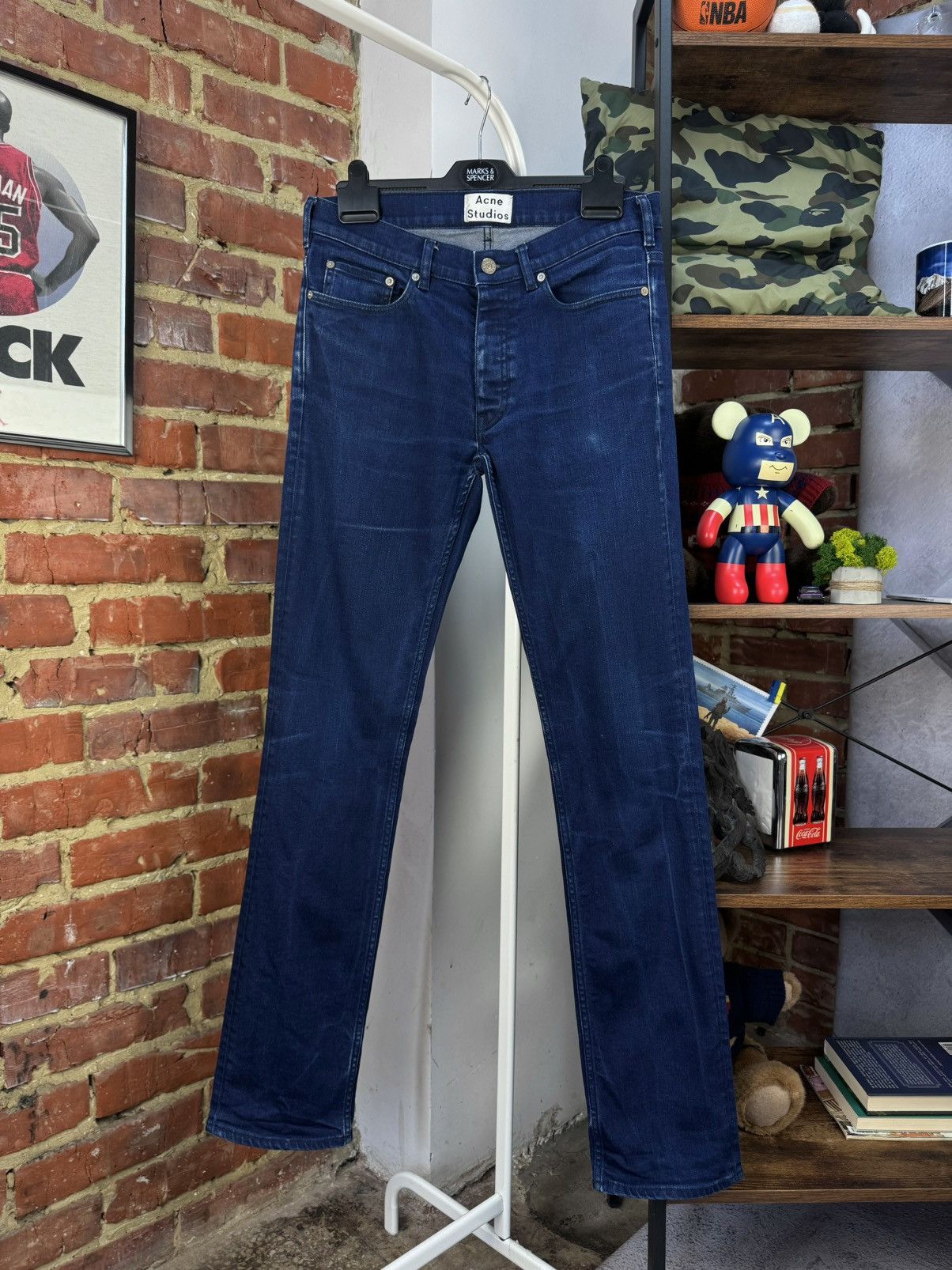 Acne Studios ACNE STUDIOS Roc Manhattan Blue Slim Jeans Size US 32 / EU 48 - 2 Thumbnail