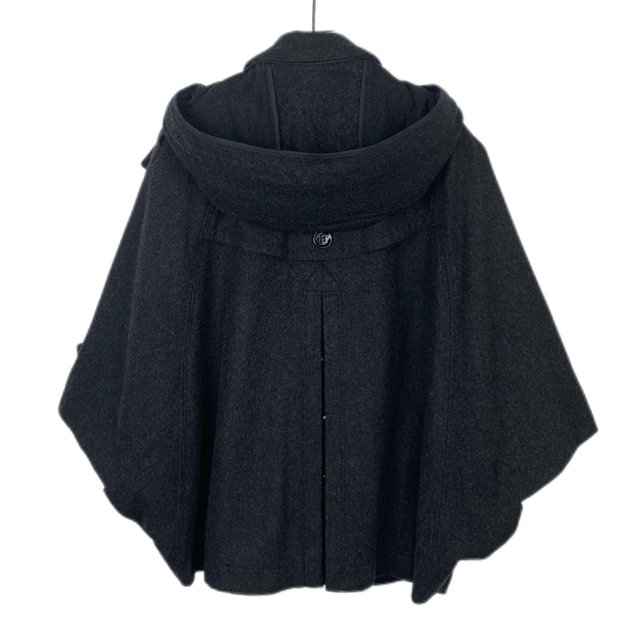 Burberry H9339 Burberry Brit Womens Charcoal Gray Wool Blend Double-B Size S / US 4 / IT 40 - 2 Thumbnail