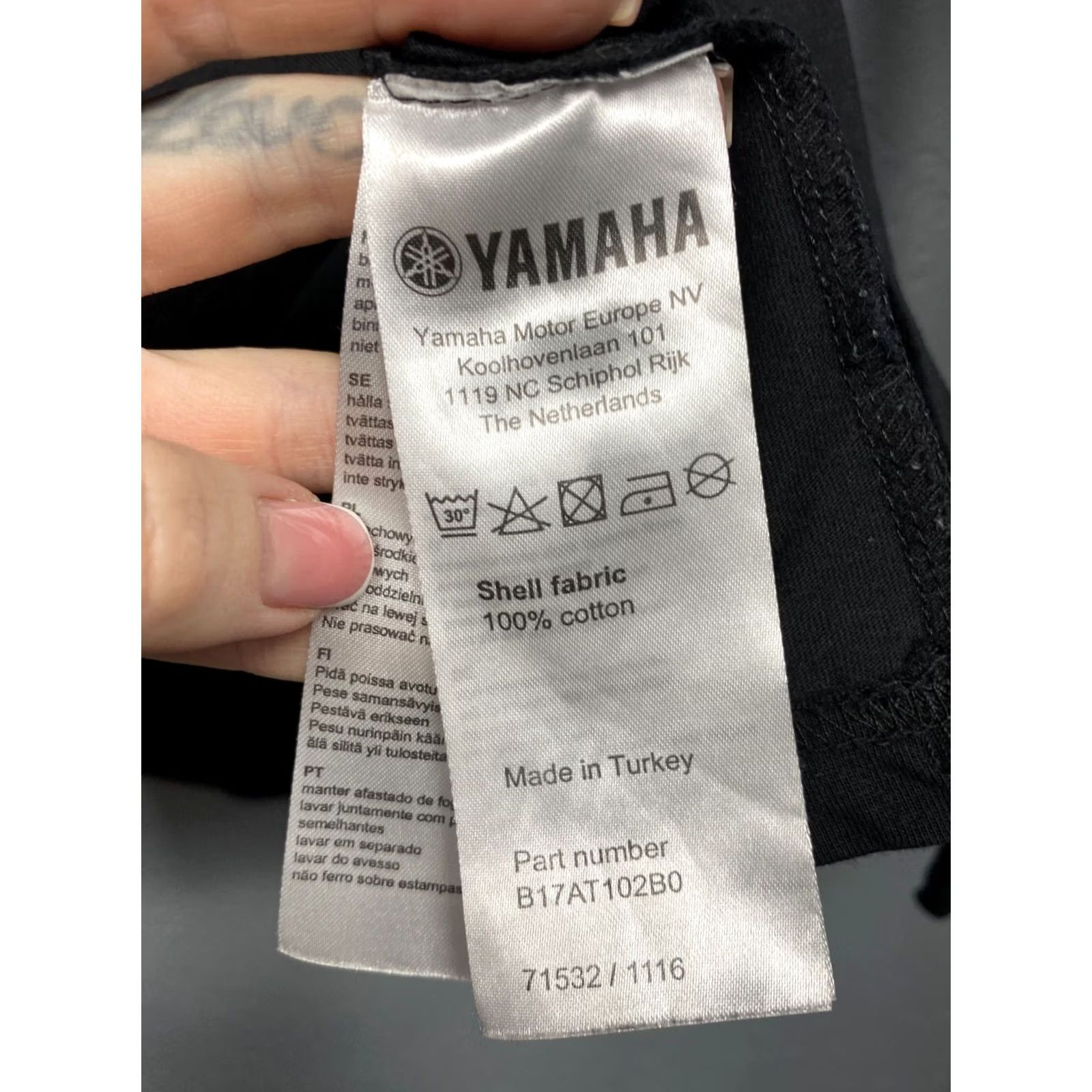 Yamaha Yamaha Racing T-Shirt Mens Long Sleeve Size L Black Cotton Crew Neck Graphic Print Vintage: No Size US L / EU 52-54 / 3 - 7 Thumbnail