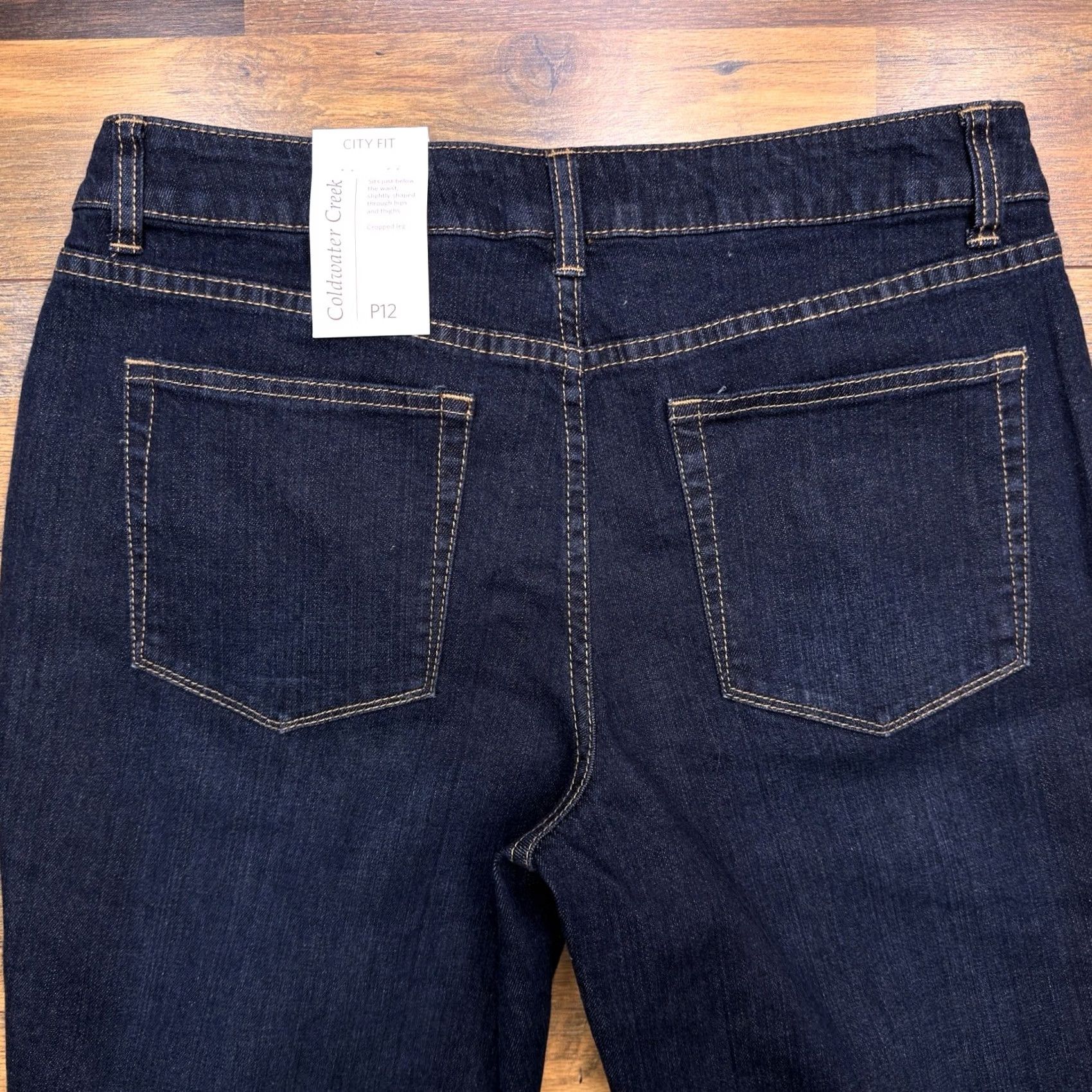 Coldwater Creek Coldwater Creek Jeans Cropped City Womens 12P Petite Mid Rise Stretch Denim Blue 5-Pocket NWT Size 34" / US 12 / IT 48 - 7 Thumbnail