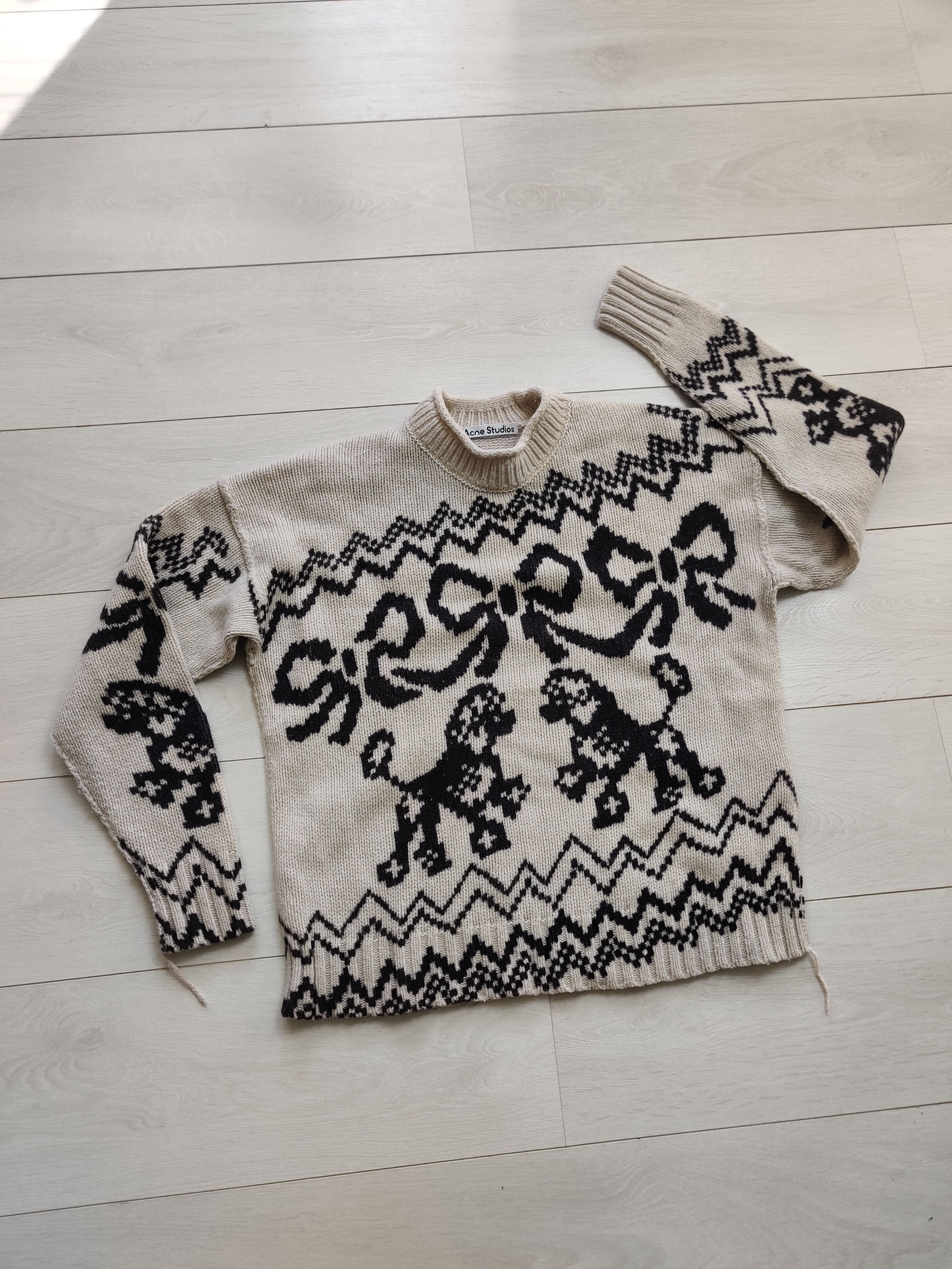 Acne Studios Acne Studios Poodle dogs knit sweater Size XS / US 0-2 / IT 36-38 - 4 Thumbnail