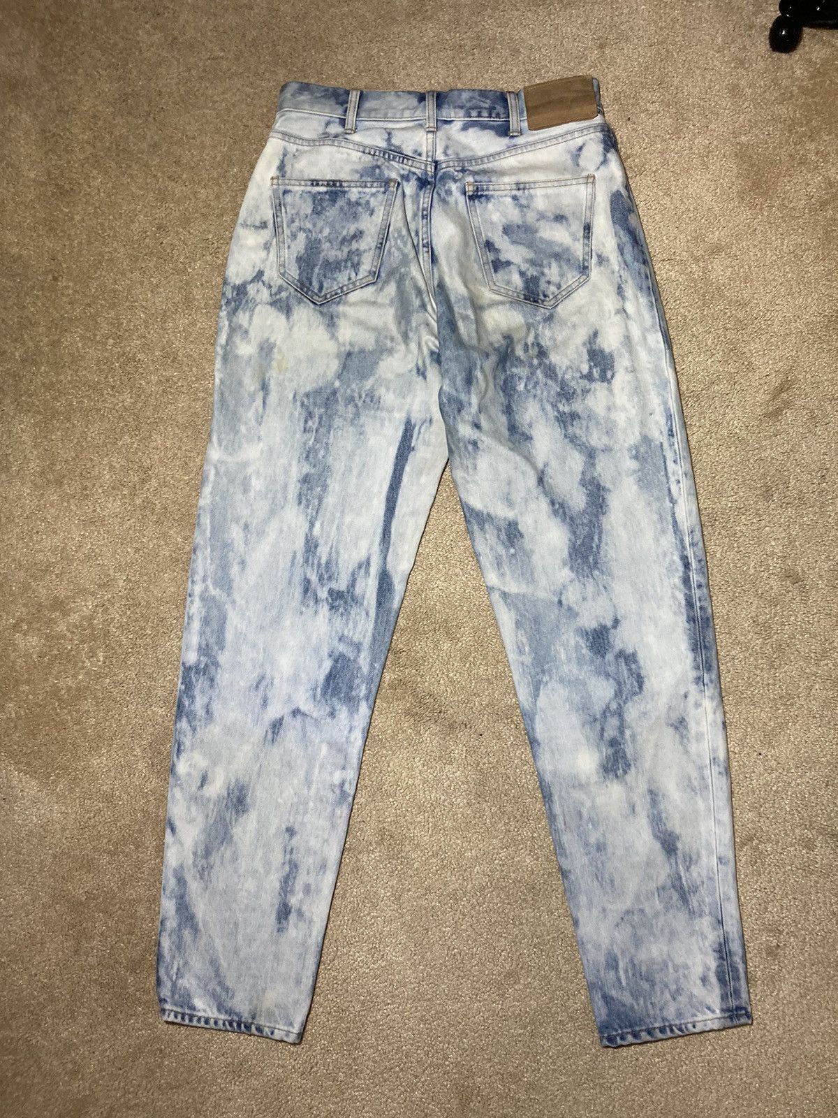 Celine × Hedi Slimane SS19 Celine Bleached Denim Jeans 27 Carrot 2019 Tie Dye Hedi Size US 27 - 10 Thumbnail