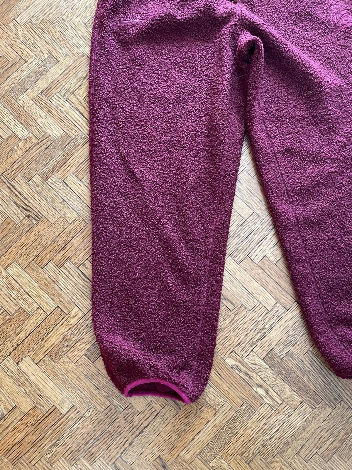 Nike Nike Winterized Maroon Fleece Sweatpants Size US 34 / EU 50 - 2 Thumbnail