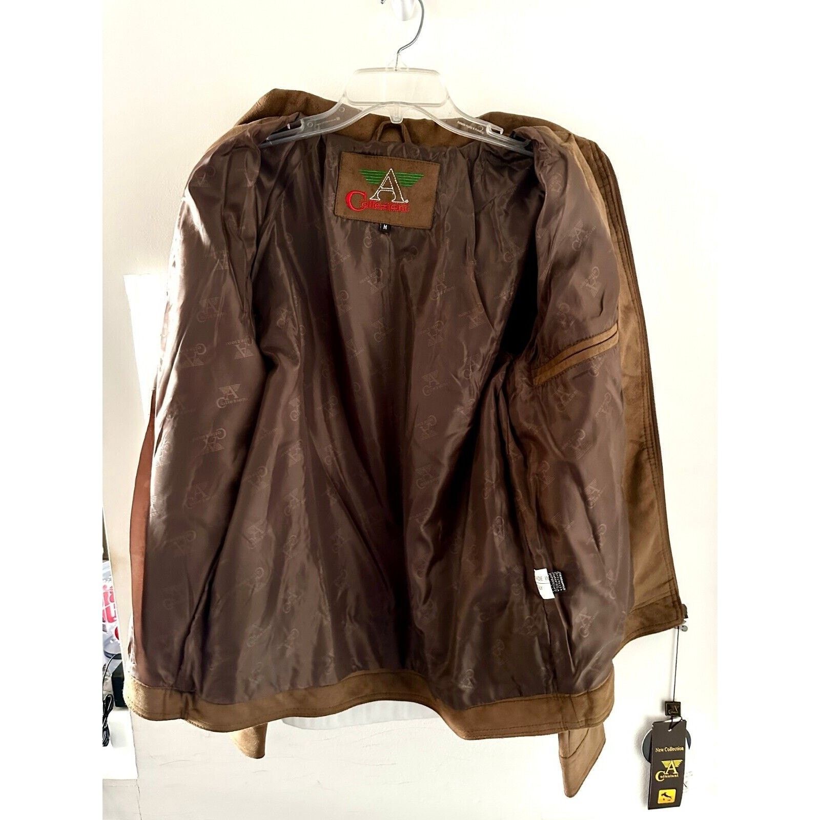 Armani Collezioni Collezioni Brown Faux Suede Jacket NWT Men’s M Made in Italy Size US M / EU 48-50 / 2 - 6 Thumbnail