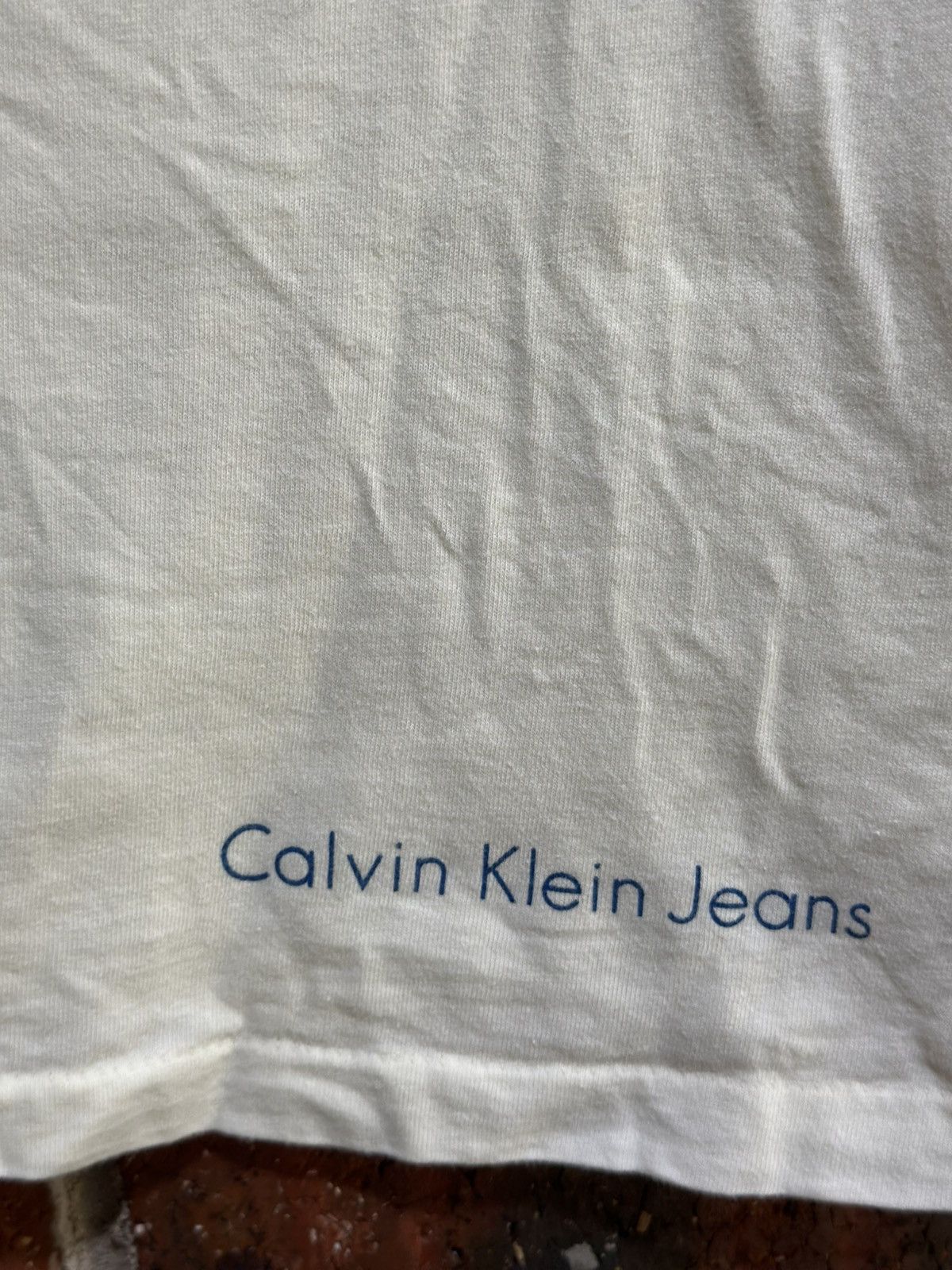 Calvin Klein × Vintage Vintage Calvin Klein Jeans Faded Tee Size US L / EU 52-54 / 3 - 3 Thumbnail