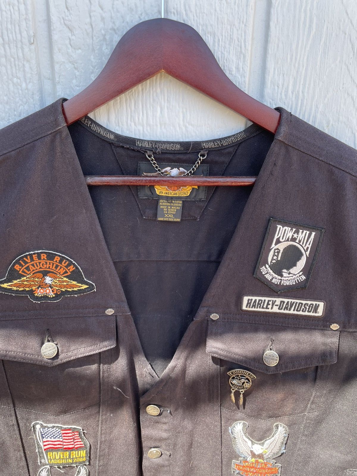 Harley Davidson Vintage 90s Harley Davidson Vest/jacket XXL Tribute 9/11 Size US XXL / EU 58 / 5 - 3 Thumbnail