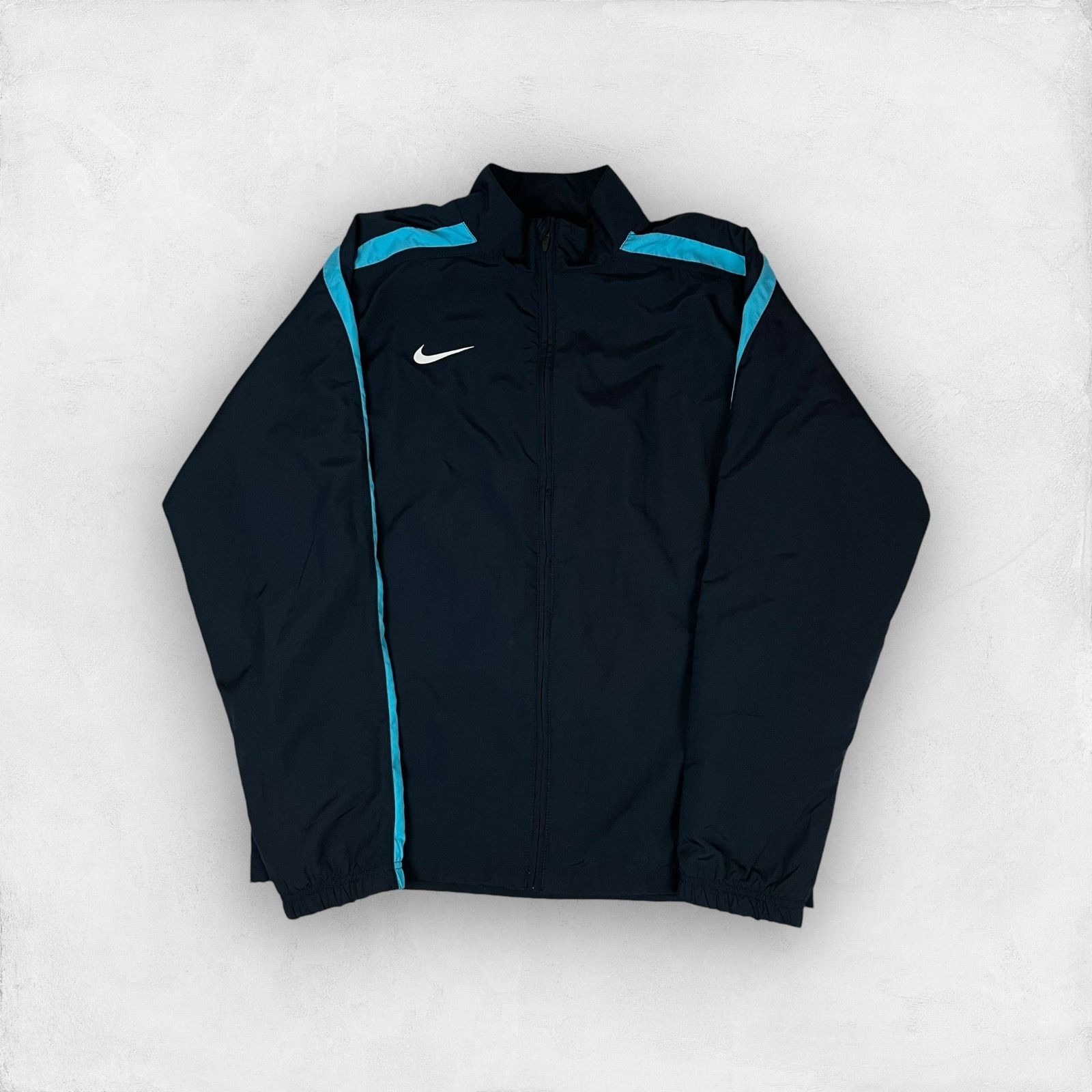 Nike × Vintage Nike Dri-Fit Men's Swoosh Long Sleeeve Full Zip Jacket Large Size US L / EU 52-54 / 3 - 1 Thumbnail