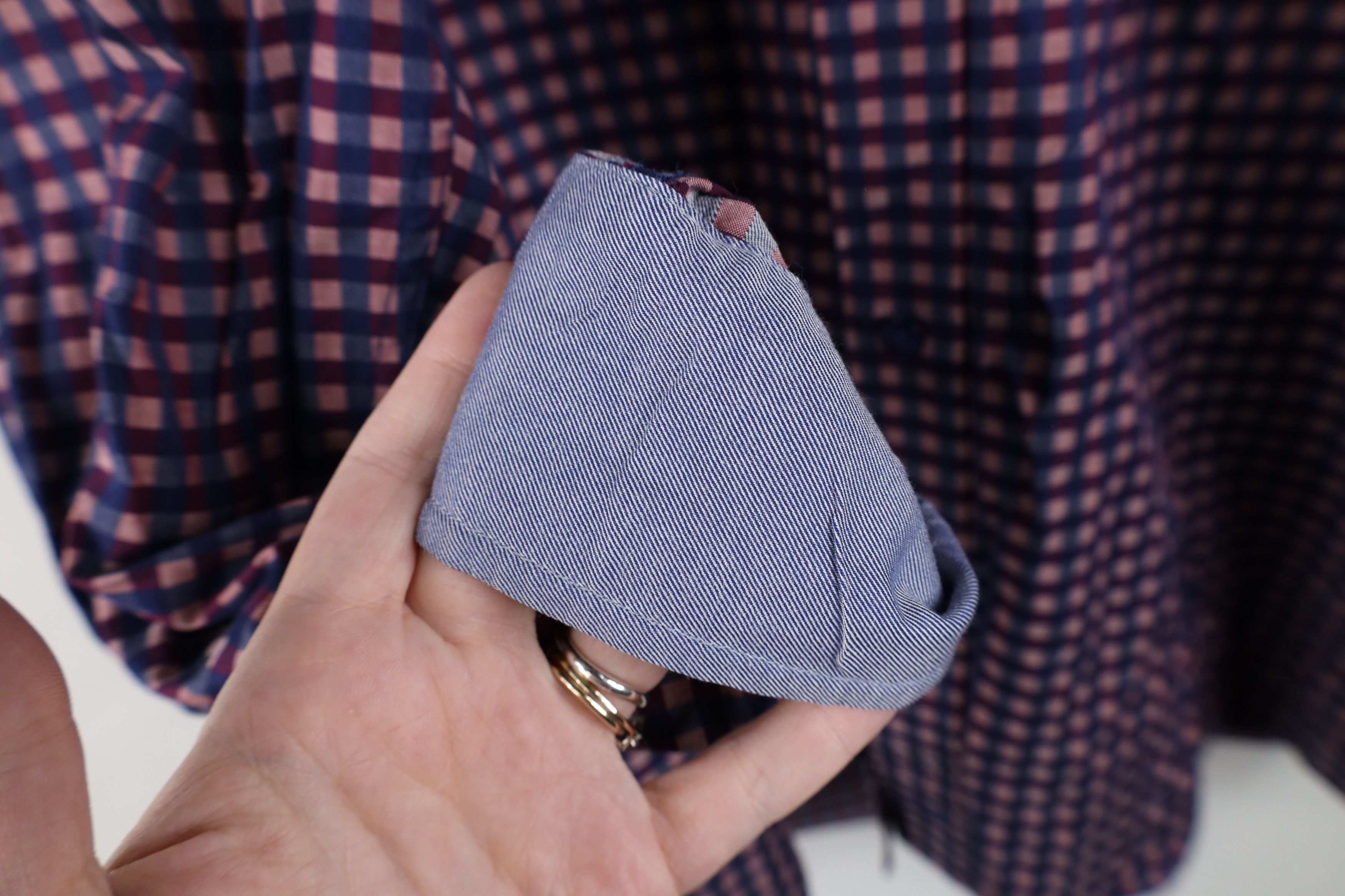 Johnston & Murphy Johnston & Murphy Plaid Collared Button Shirt Cotton Size US XL / EU 56 / 4 - 9 Thumbnail