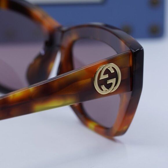 Gucci 🕶️ New Gucci GG1844SA 003 Sunglasses - Shiny Havana Frame Size ONE SIZE - 6 Thumbnail