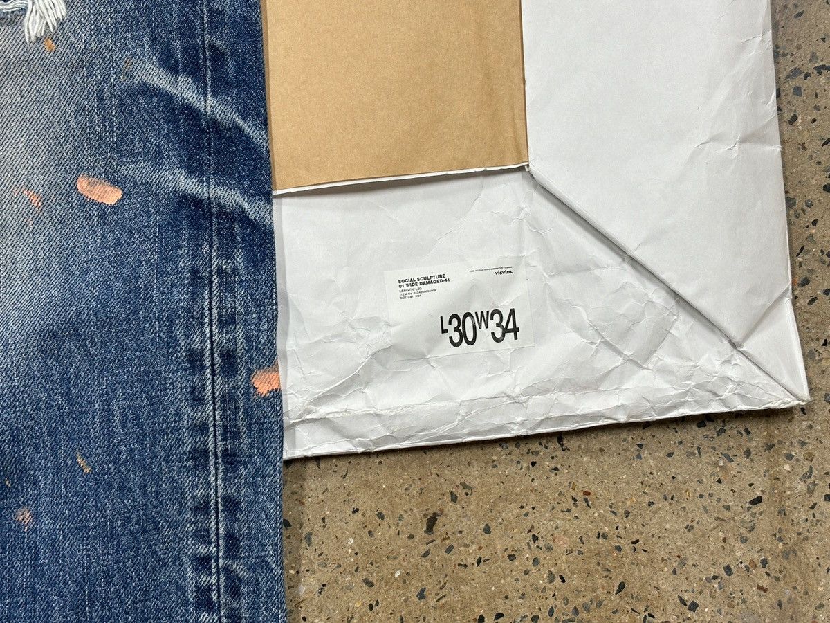 Visvim Visvim 24aw Social Sculpture 01 Wide D41 Damaged 41 01.3D41 Size US 34 / EU 50 - 13 Thumbnail