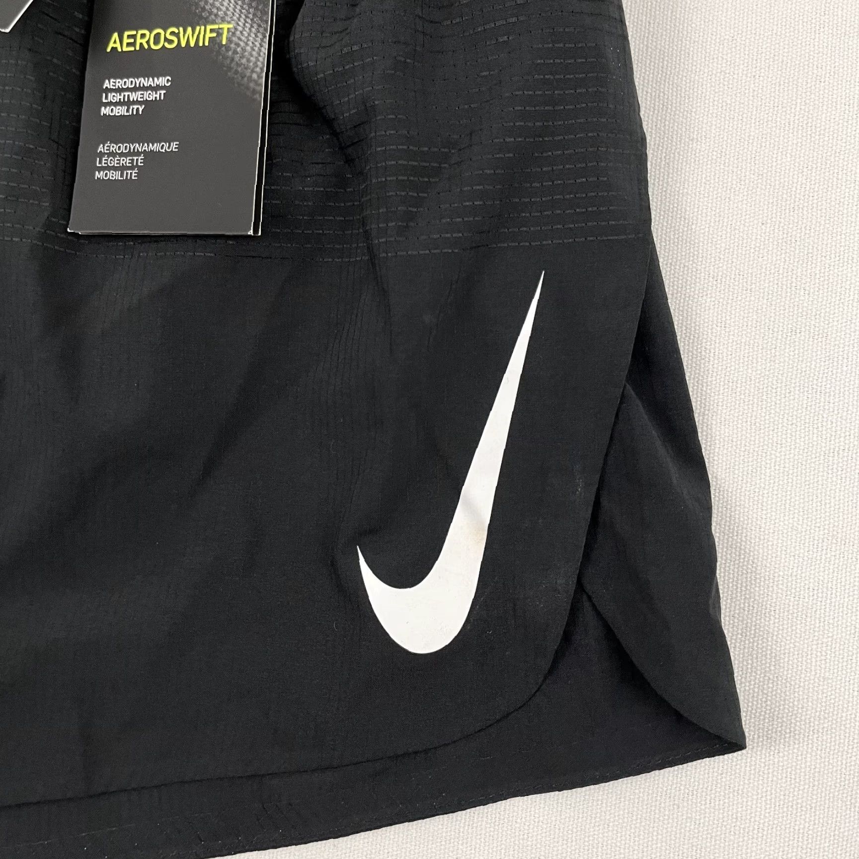 Nike Nike AeroSwift Shorts Men Large x 2" Lined Active Running Black AQ5257-010 Size US 33 - 2 Thumbnail