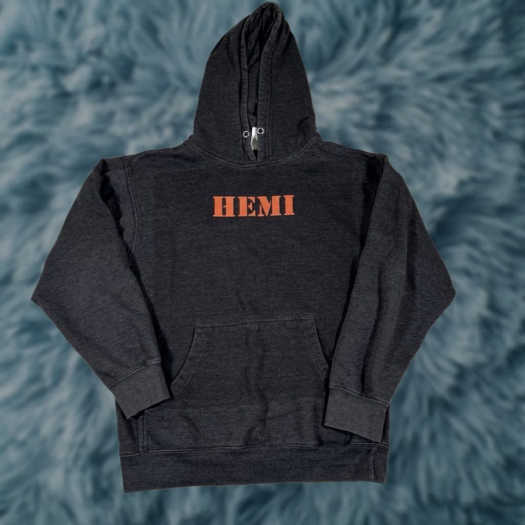 Vintage VINTAGE Hemi Mopar “Hell Yeah I Drive A Hemi“ Hoodie Pullover Sz M Grey Mens Size US M / EU 48-50 / 2 - 1 Thumbnail