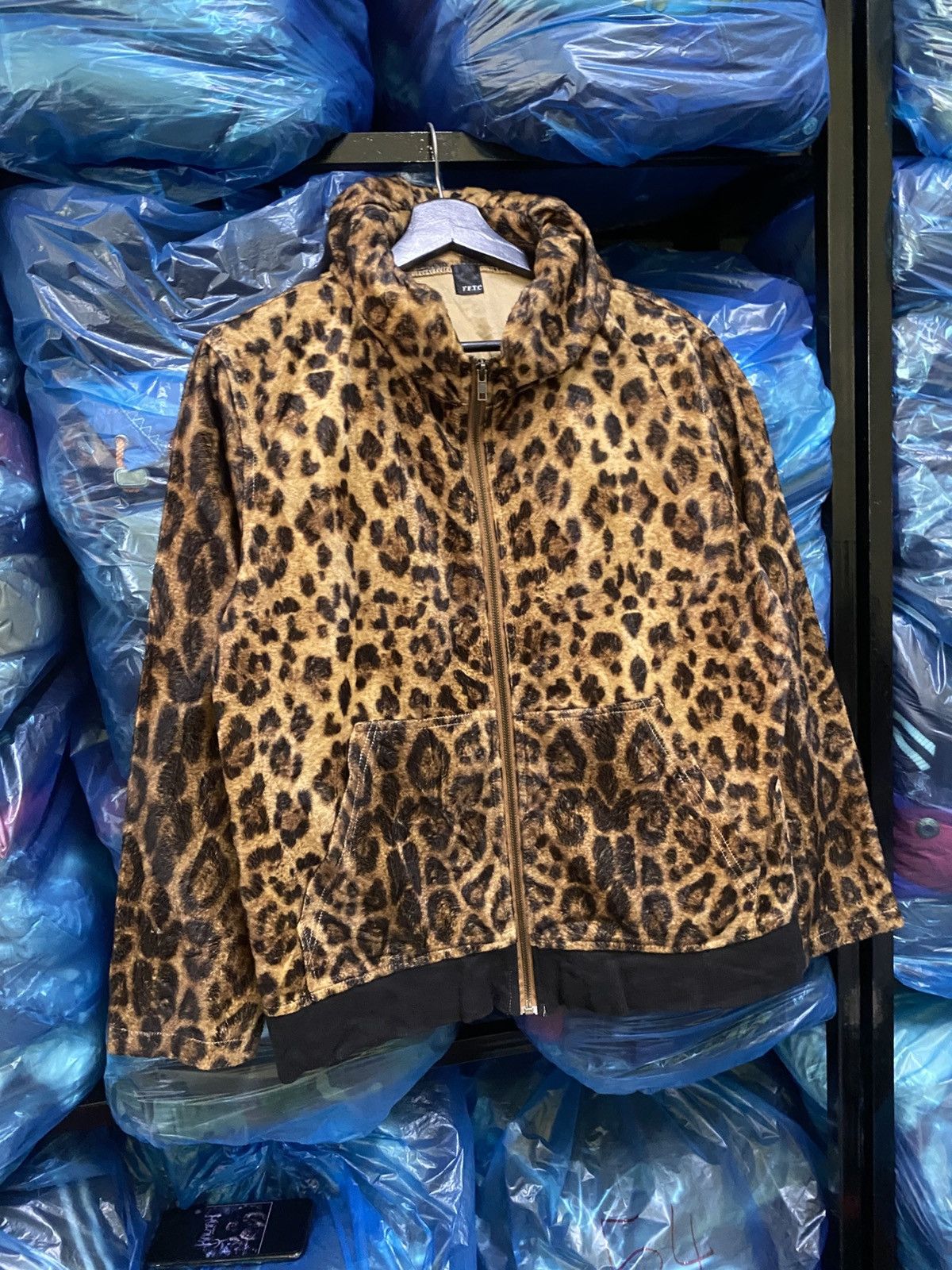 FTC × Japanese Brand Vintage FFTC Leopard Print Fleece Jacket Animal Print Size US M / EU 48-50 / 2 - 3 Thumbnail