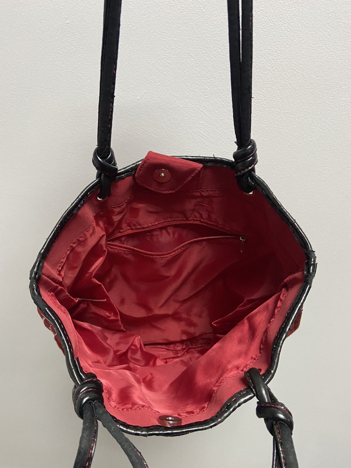 Ed Hardy × Vintage Ed Hardy Vintage Bag Shoulder Big Print Logo Shopper Size ONE SIZE - 4 Thumbnail