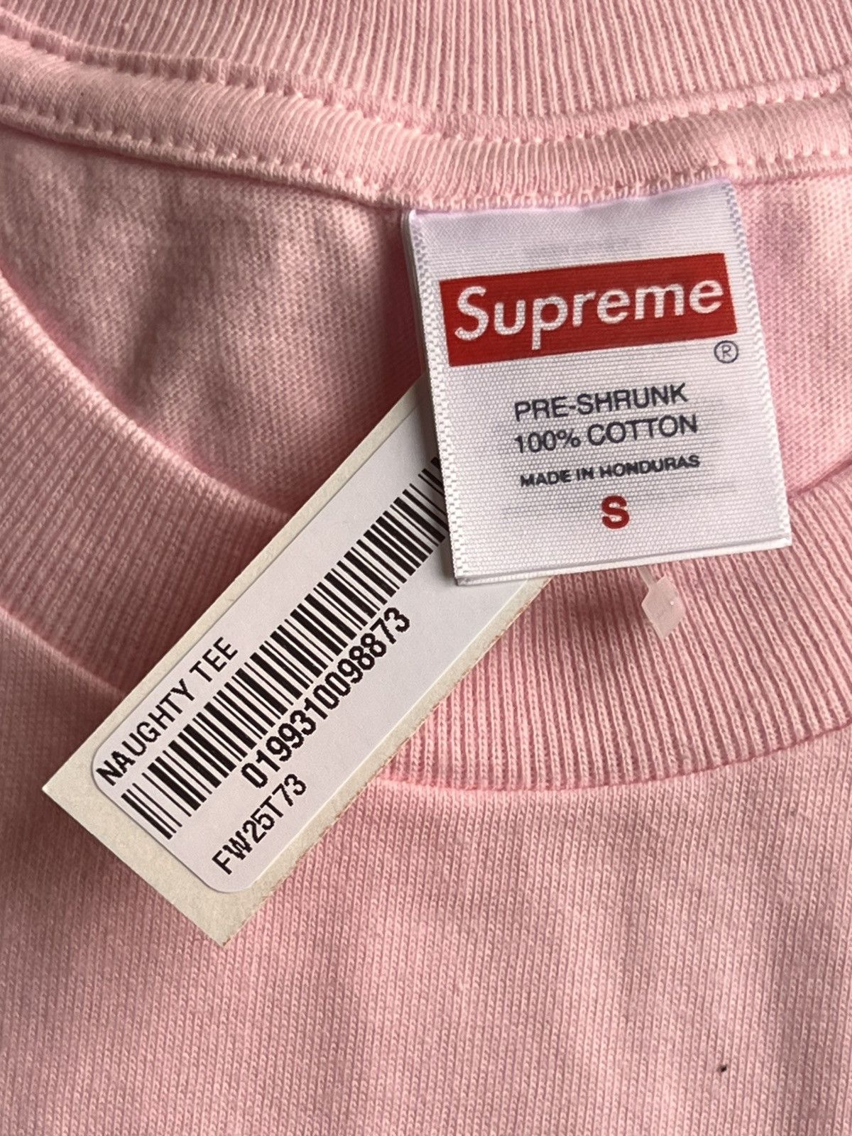 Supreme S - Supreme Naughty Tee Pink santa tshirt Dwarfs holiday Size US S / EU 44-46 / 1 - 20 Thumbnail