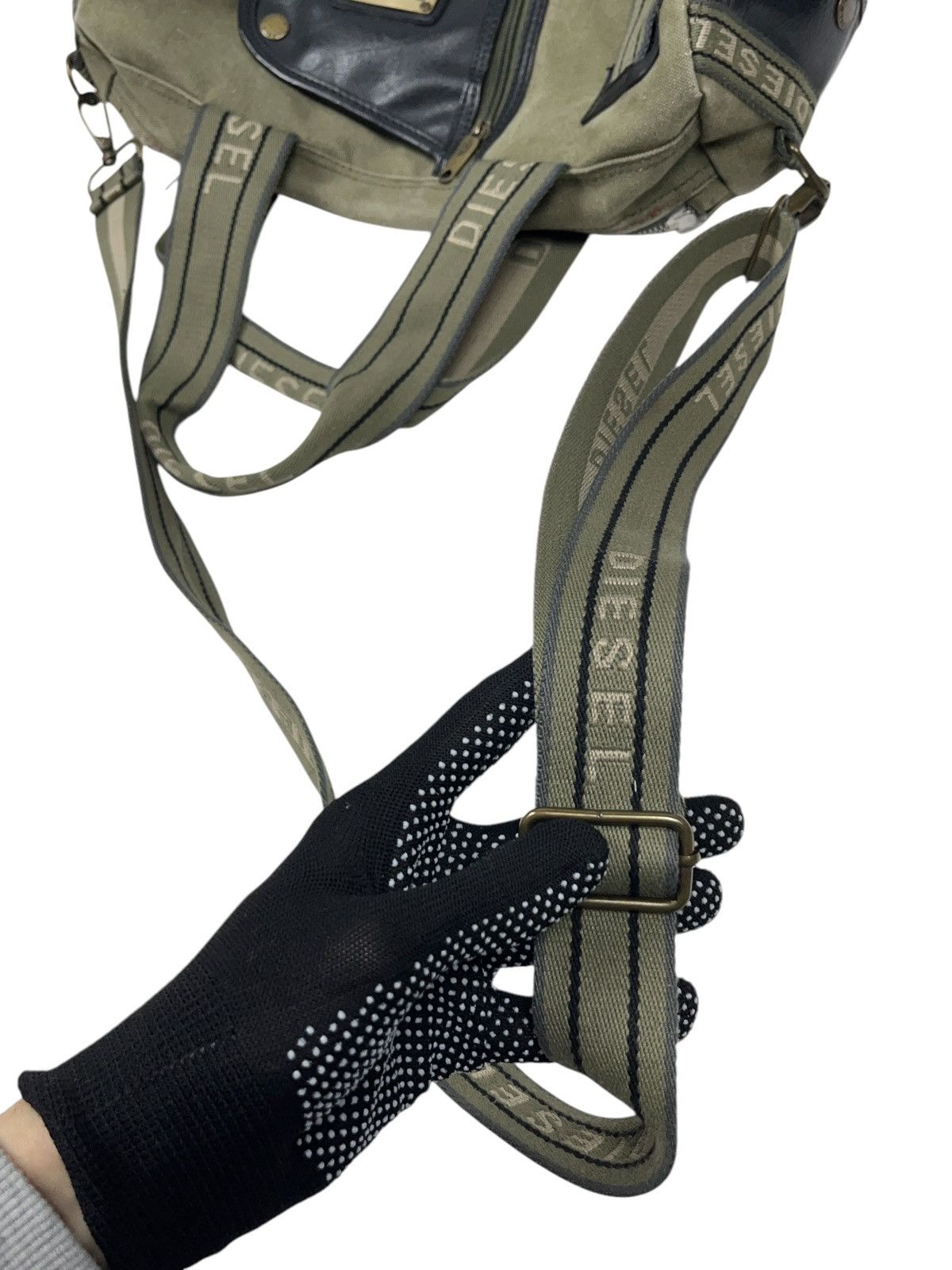 Diesel Vintage Diesel Canvas Khaki Crossbody Bag Utility Size ONE SIZE - 10 Thumbnail
