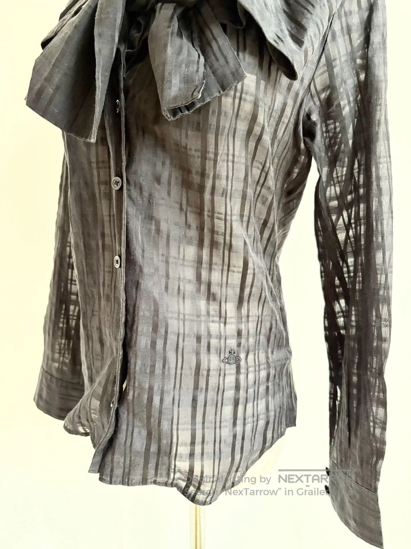 Vivienne Westwood Vivienne Westwood Black Stripe Bow Shirt Set. Size M / US 6-8 / IT 42-44 - 8 Thumbnail