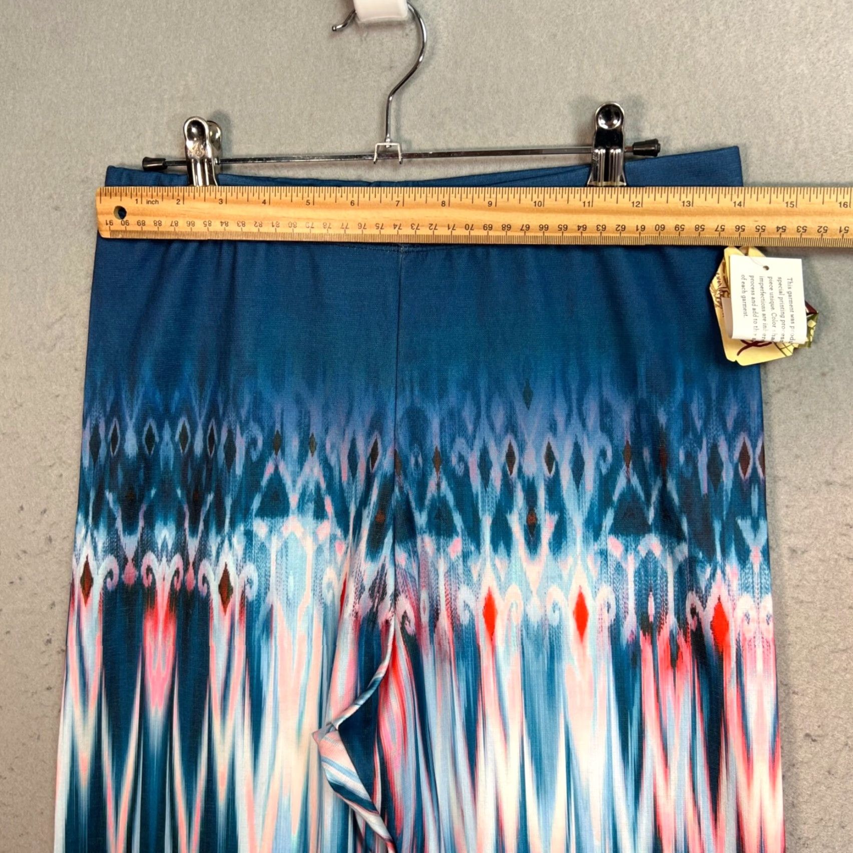 Vintage VINTAGE One World Womens Cropped Leggings Size M Blue Stretchy NEW! Size 32" / US 10 / IT 46 - 6 Thumbnail