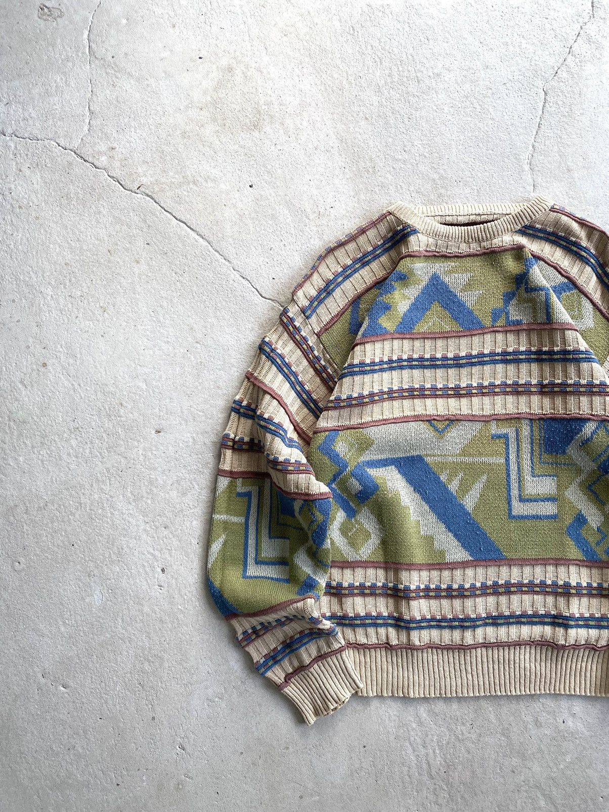 Coogi Rare! Vintage Abstract Knit Sweater Japanese Hype Retro Size US M / EU 48-50 / 2 - 1 Thumbnail