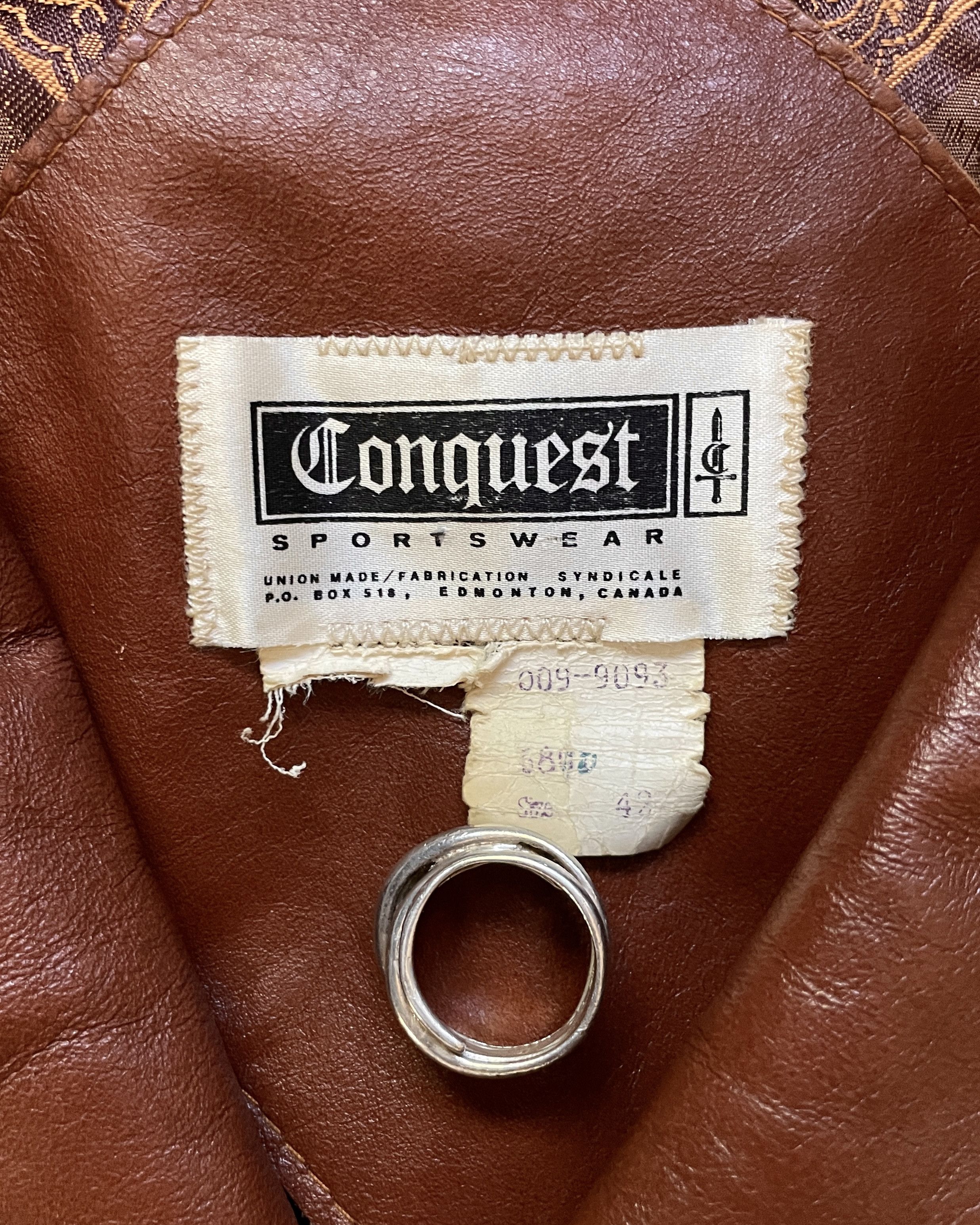 Genuine Leather × Vintage 70s Brown Leather Jacket Size US L / EU 52-54 / 3 - 8 Thumbnail