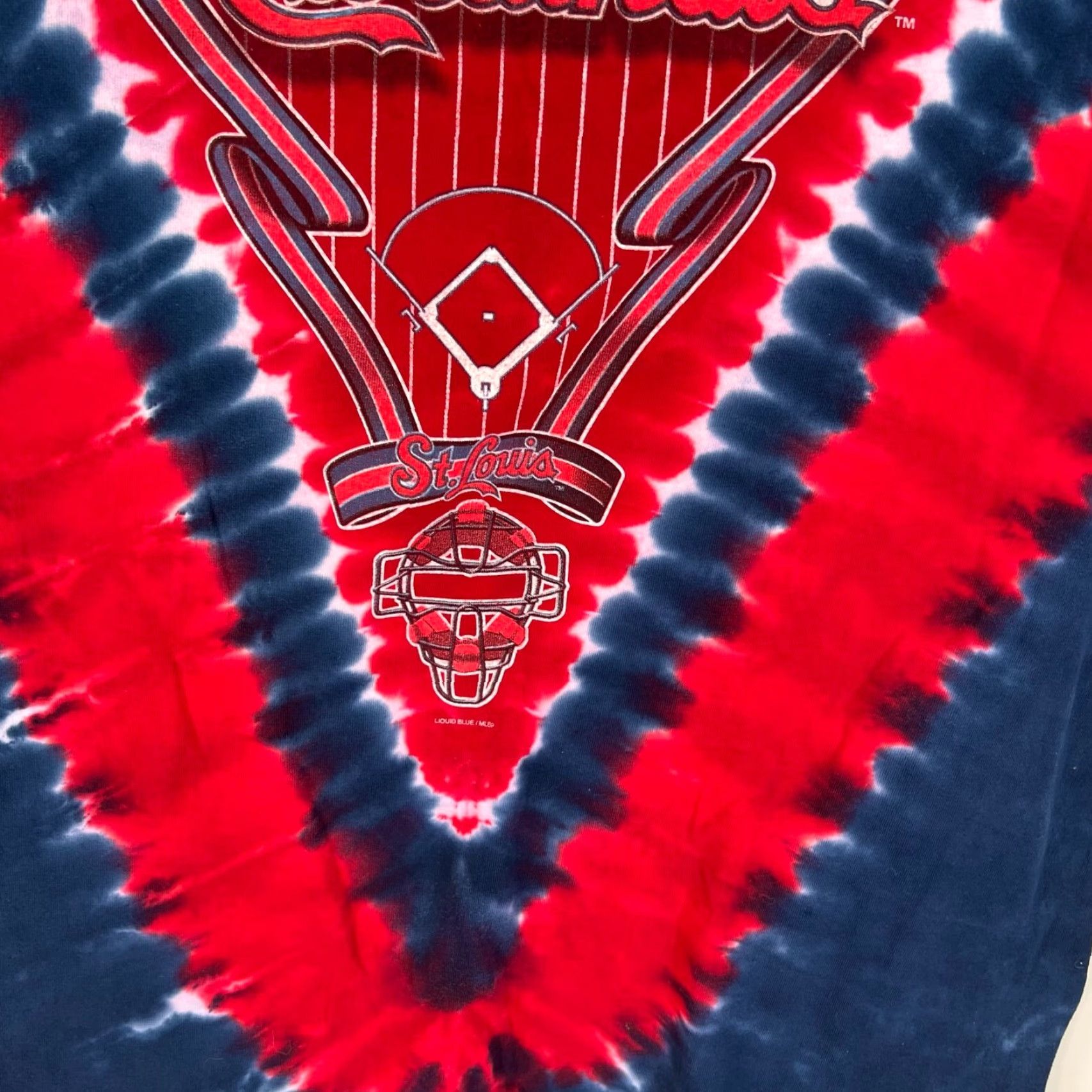 Liquid Blue Liquid Blue St. Louis Cardinals Tie Dye T-Shirt XL Red Short Sleeve Graphic Mens Size US XL / EU 56 / 4 - 3 Thumbnail