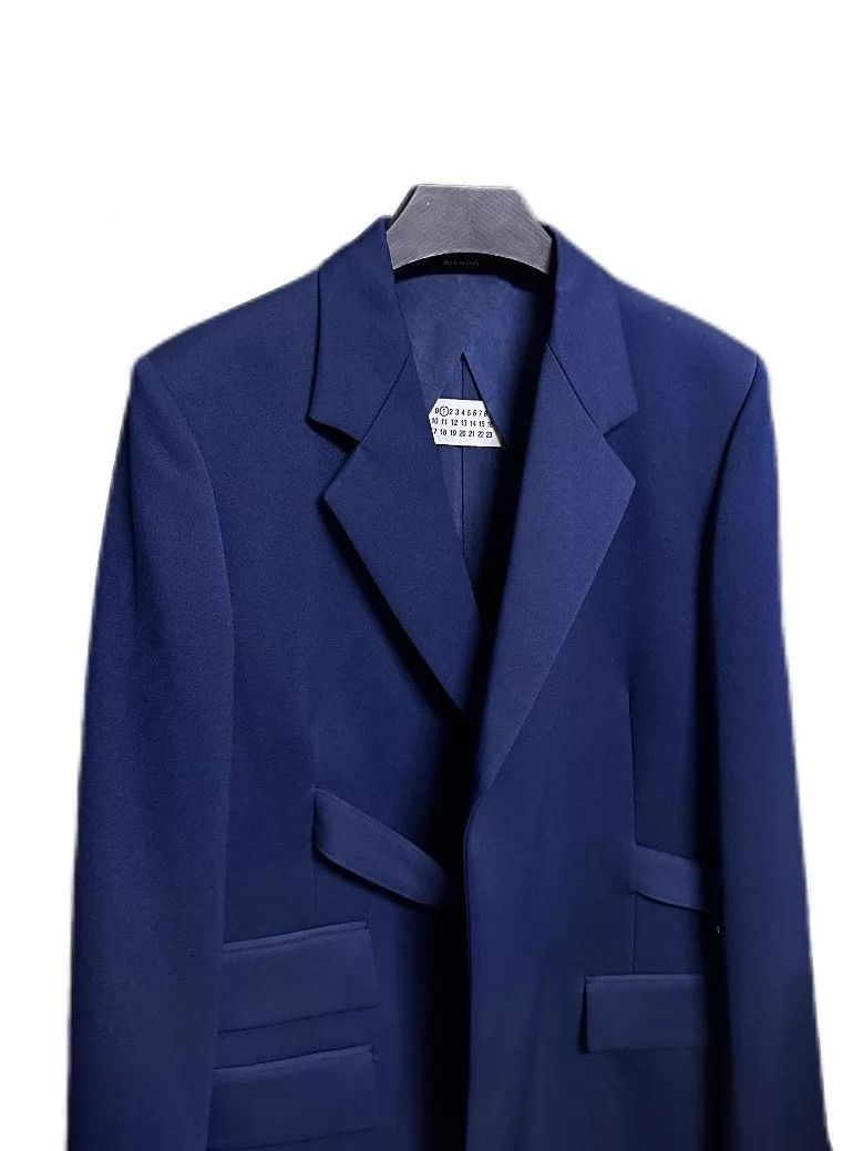 Maison Margiela Maison Margiela 2020SS John Galliano Belted Blue Blazer Size XS / US 0-2 / IT 36-38 - 3 Thumbnail